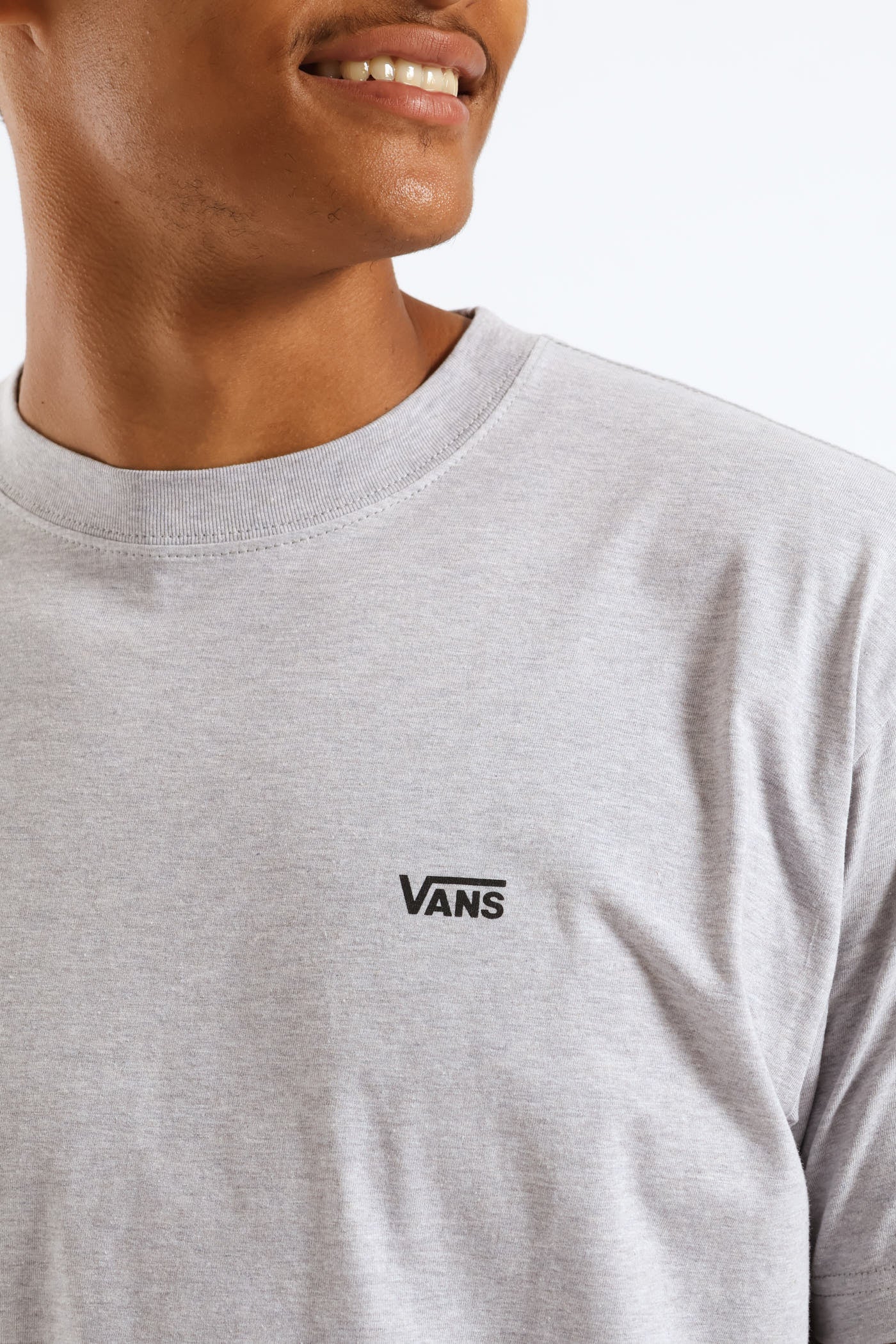 Left Chest Print Tee - Grey - Image 2
