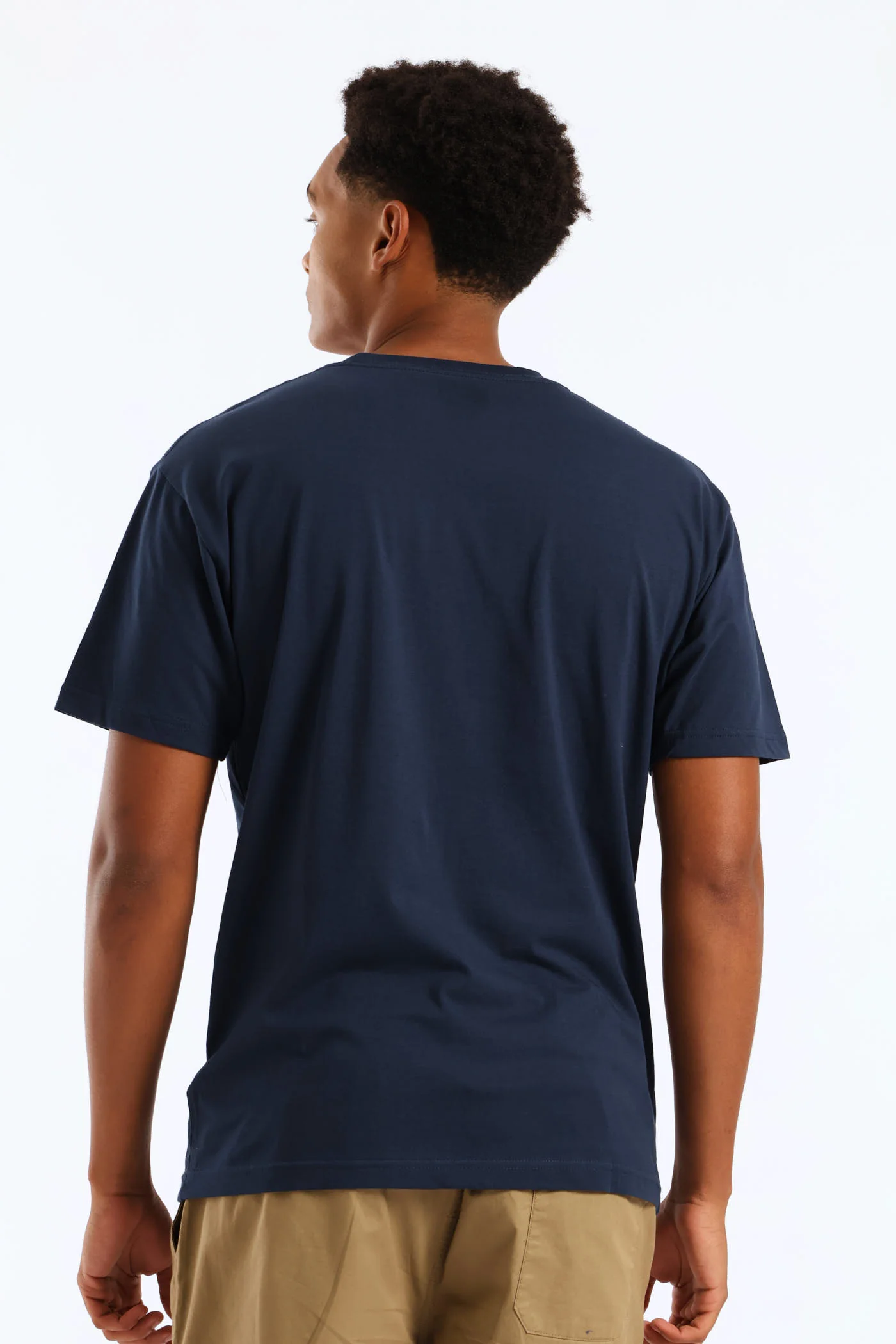 Left Chest Tee - Navy - Image 4