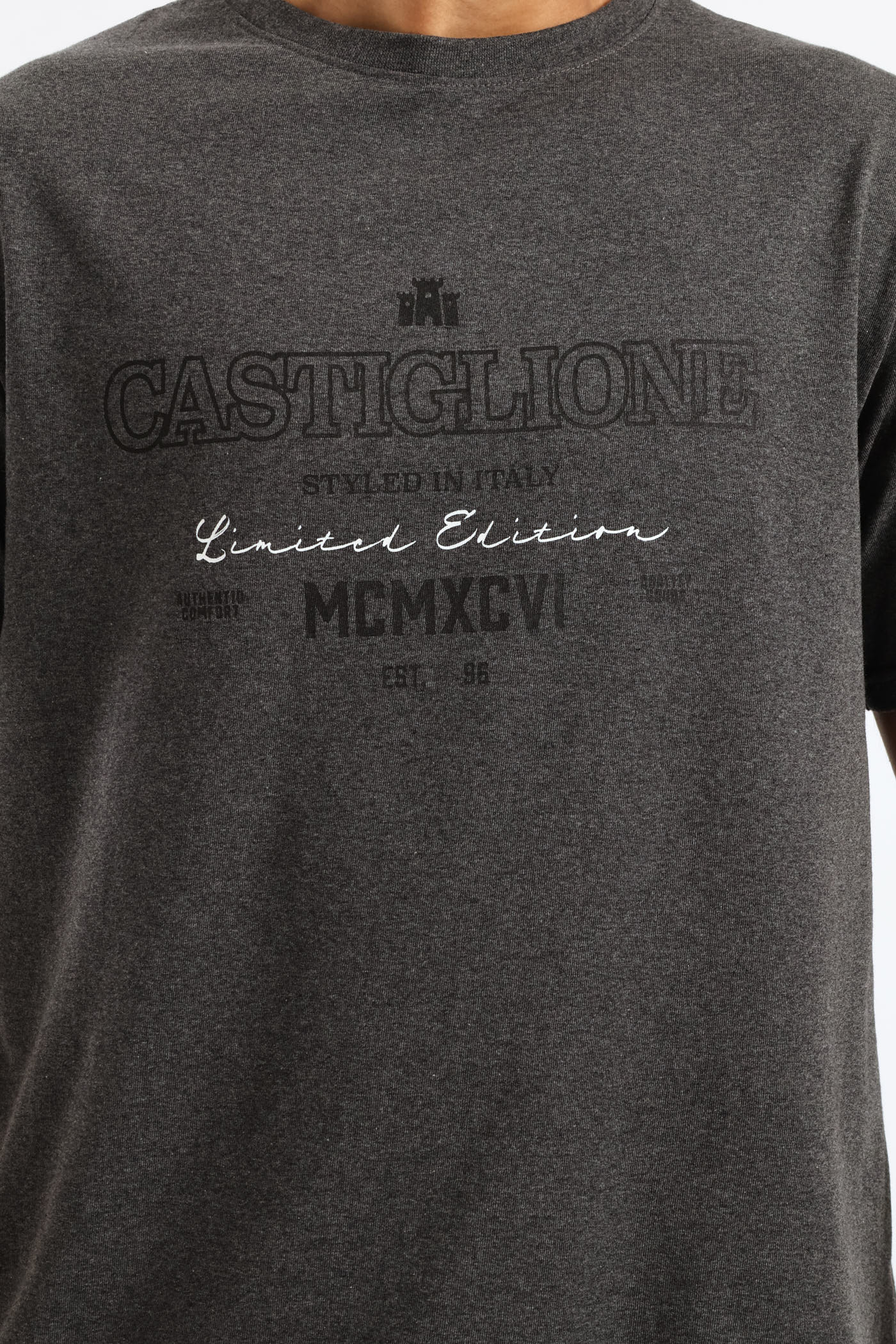 Legend Basic Print Tee - Charcoal - Image 2