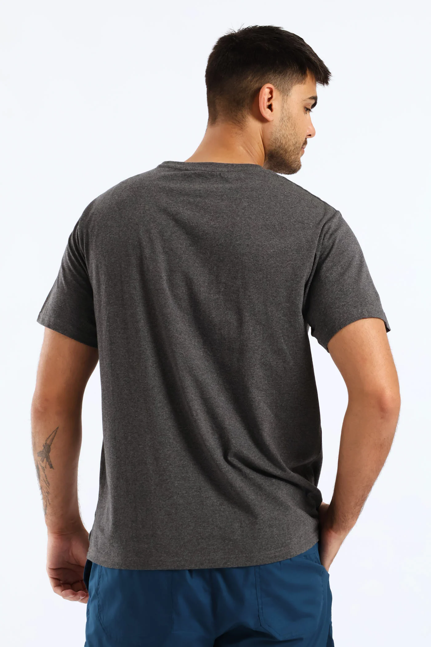 Legend Basic Print Tee - Charcoal - Image 3