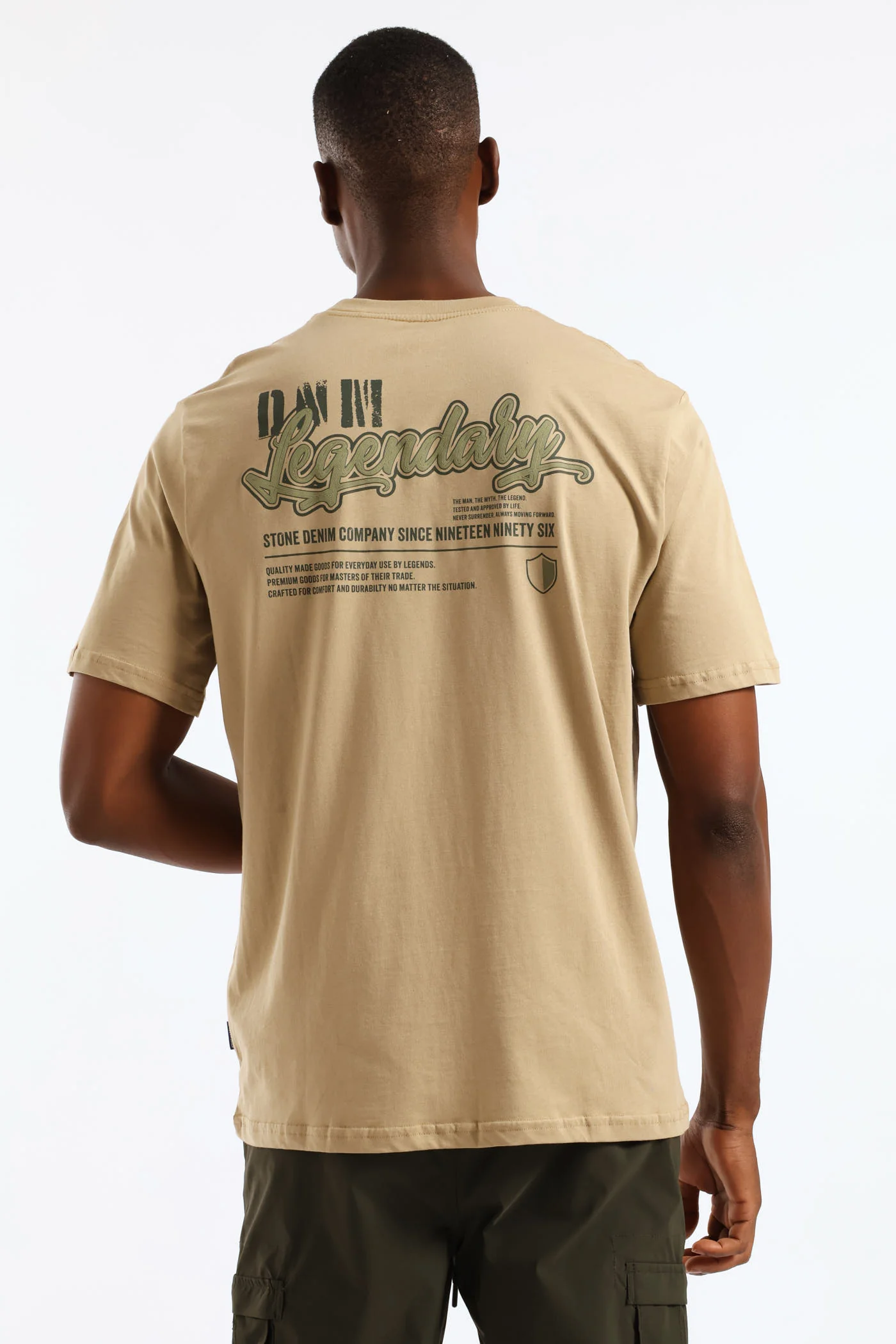 Legendary Front & Back Tee - Taupe - Image 2