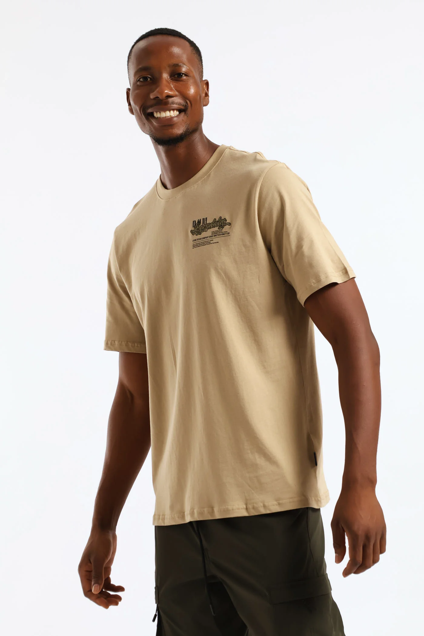 Legendary Front & Back Tee - Taupe - Image 3