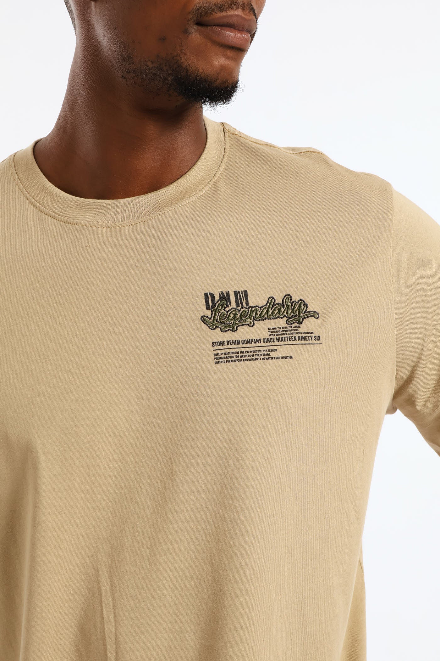 Legendary Front & Back Tee - Taupe - Image 4