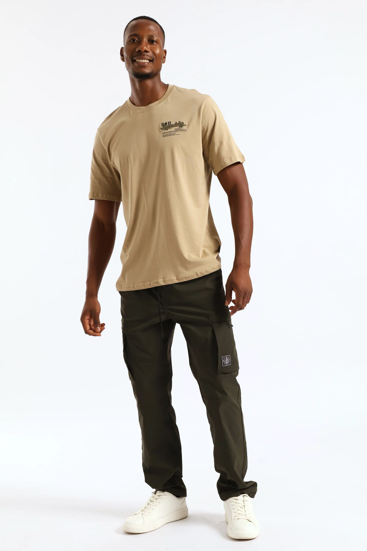 Legendary Front & Back Tee - Taupe - Image 5