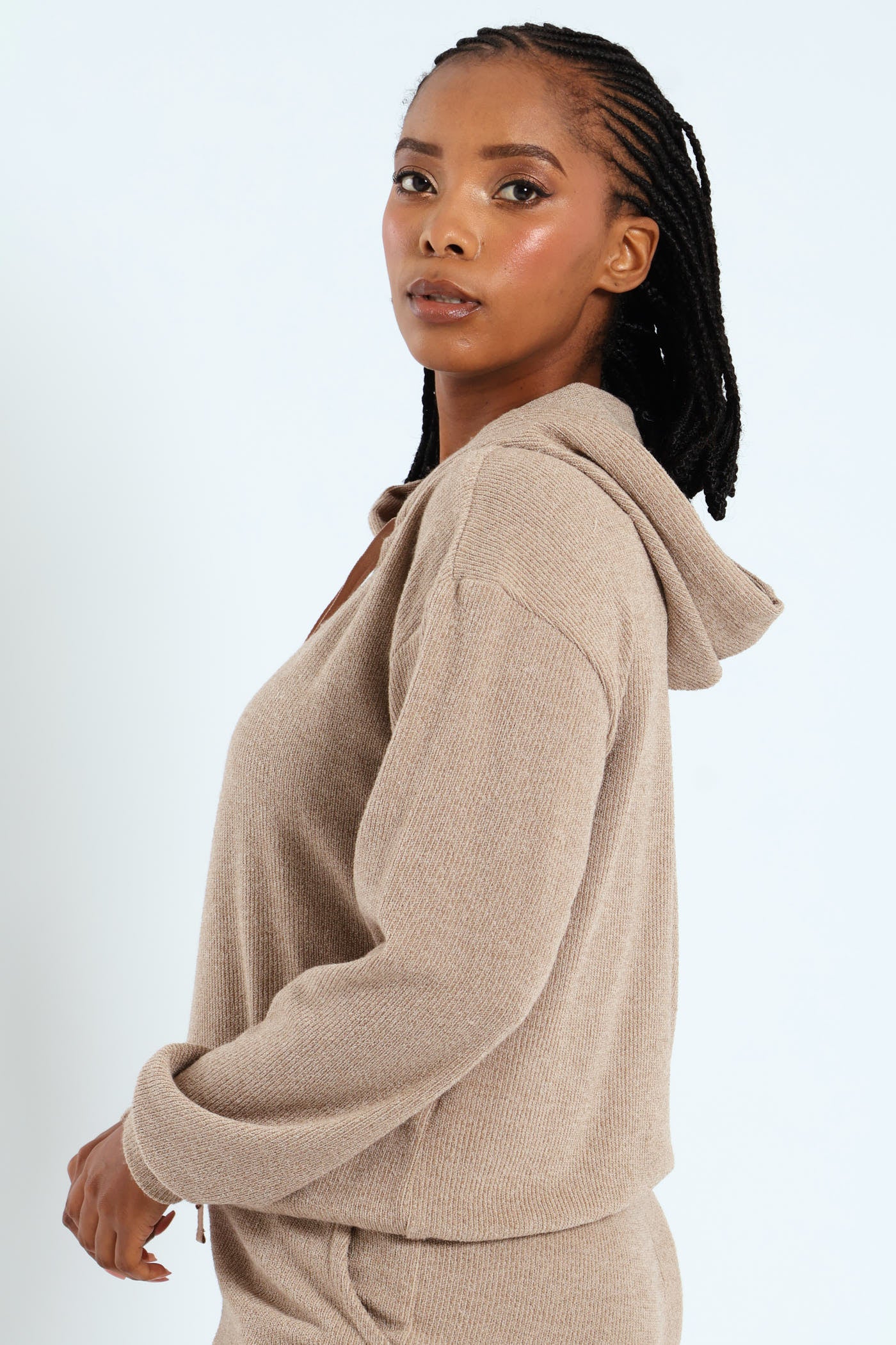 Leisure Hoody - Dark Beige - Image 3