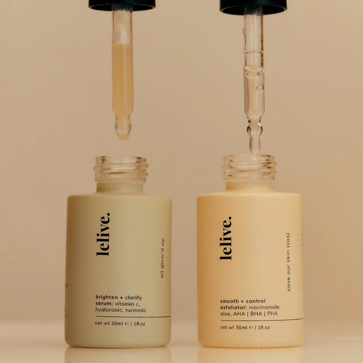 Am & Pm Serum Kit - Clarify, Brighten & Exfoliate - All Skin Types - Image 2