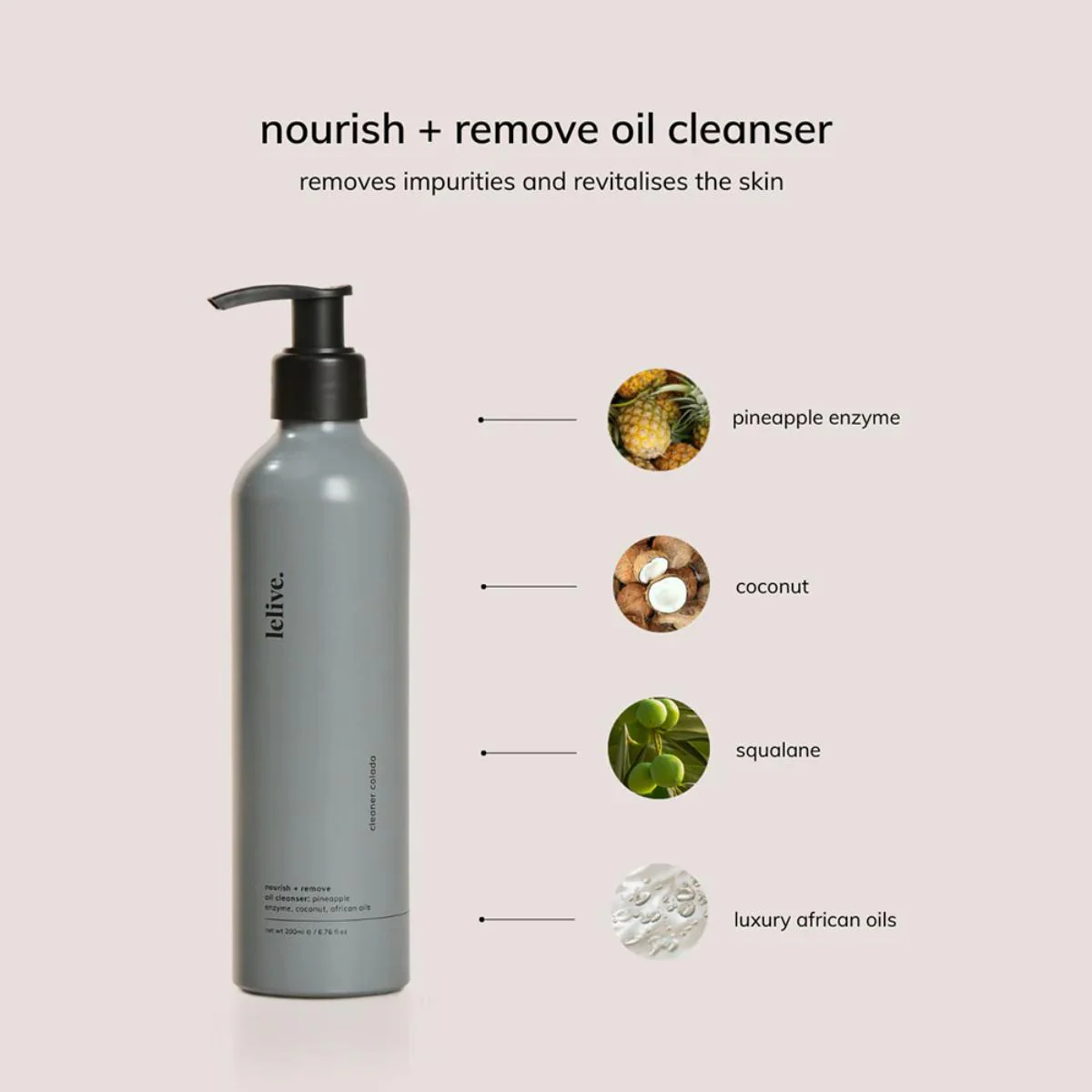 Cleaner Colada - Nourish & Remove Oil Cleanser - Image 4