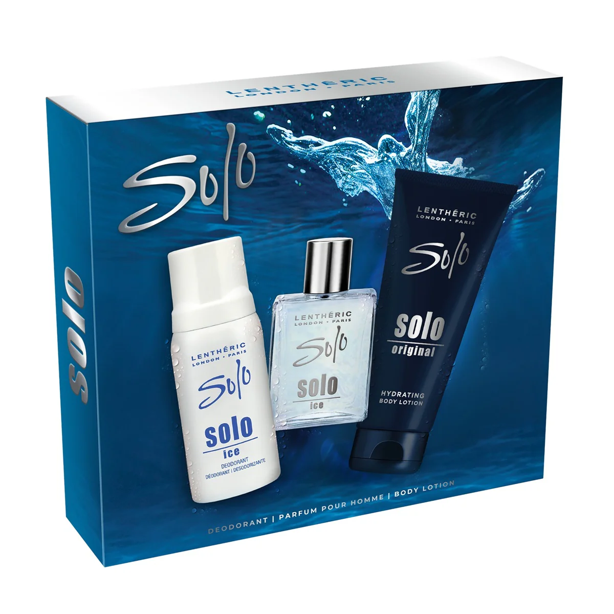 Solo Ice Parfum Pour Homme 3-Piece Gift Set - Image 3