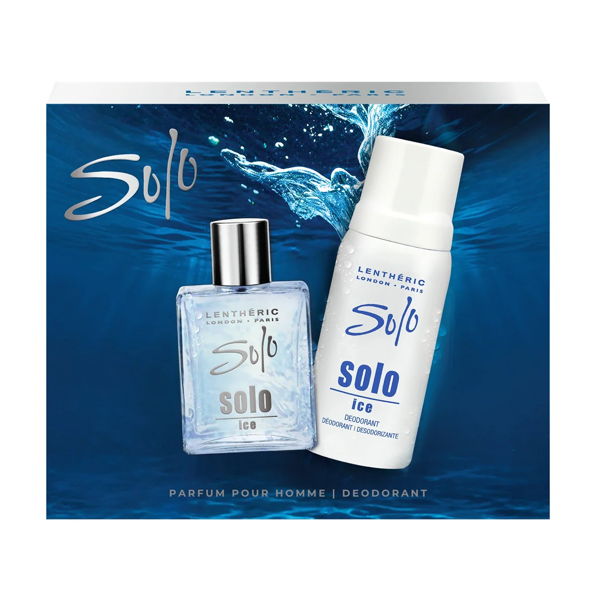 Solo Ice Parfum Pour Homme Gift Set - Image 2