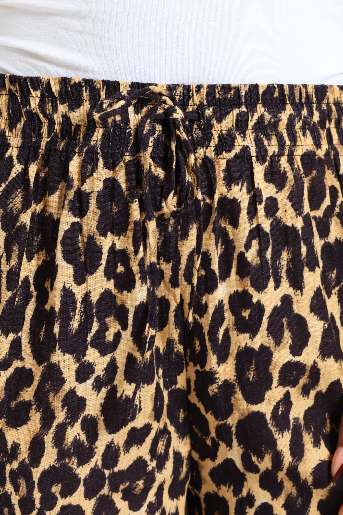Leopard Print Pant - Beige - Image 6