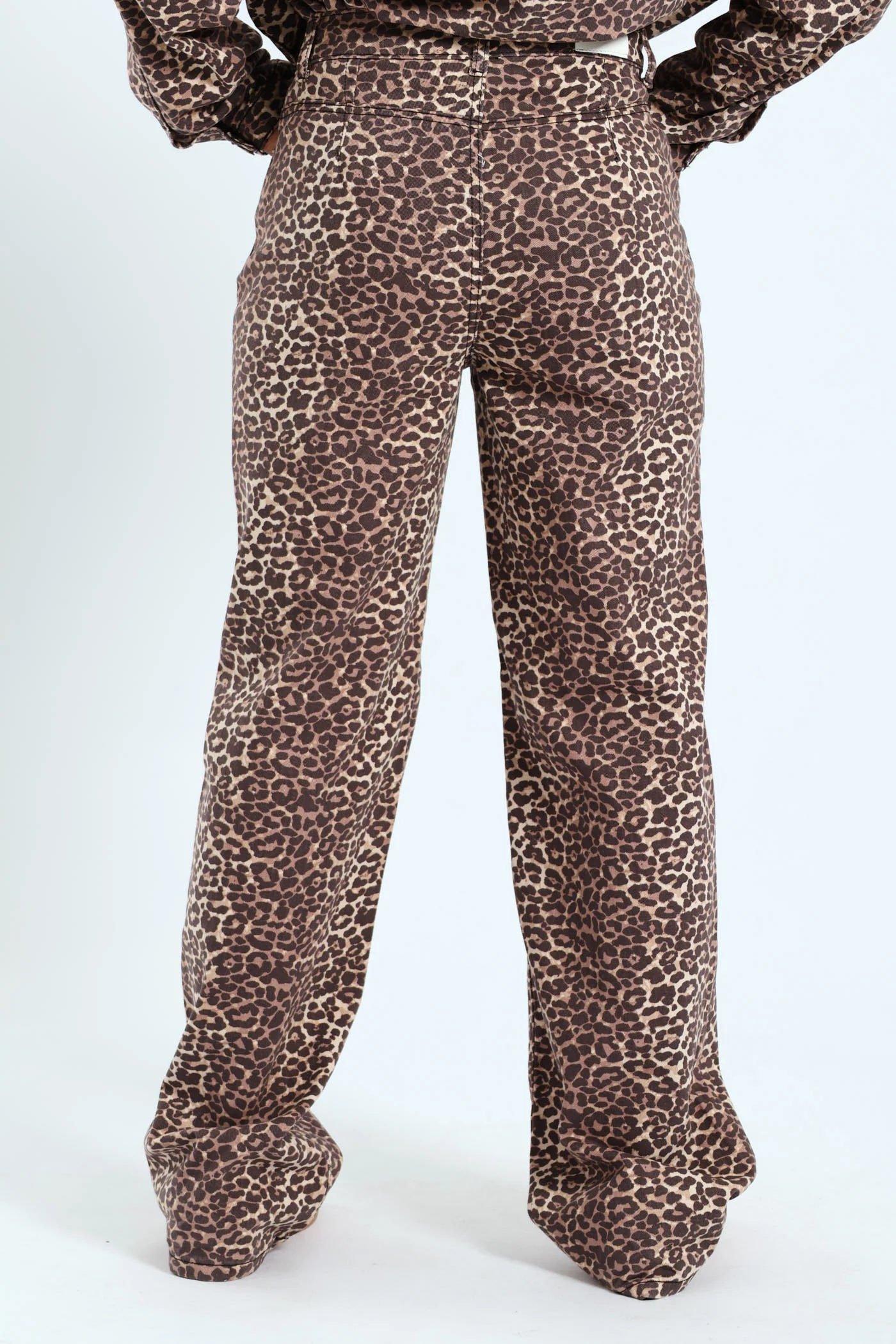 Leopard Print 90's Pants - Brown - Image 4
