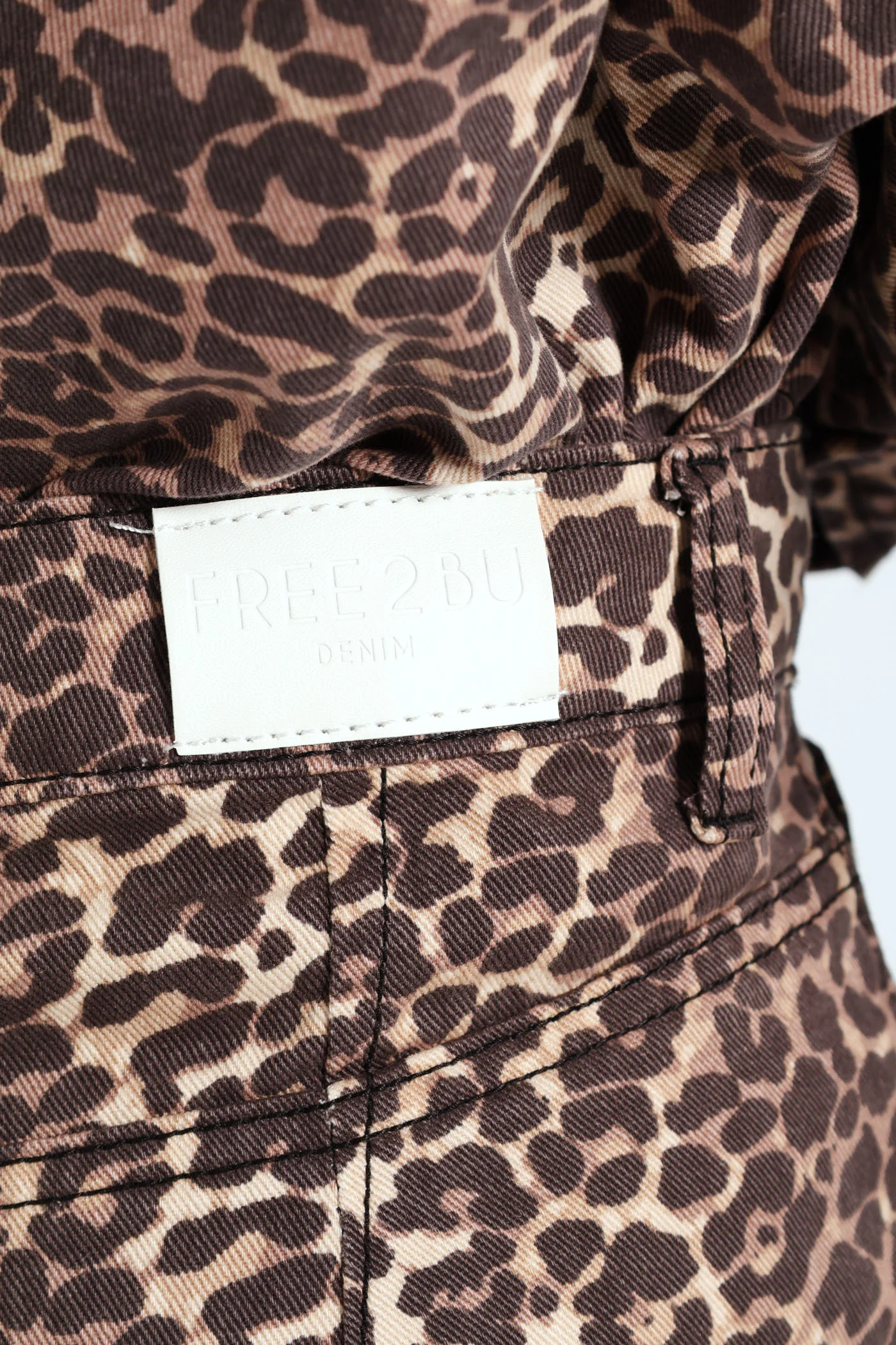 Leopard Print 90's Pants - Brown - Image 5