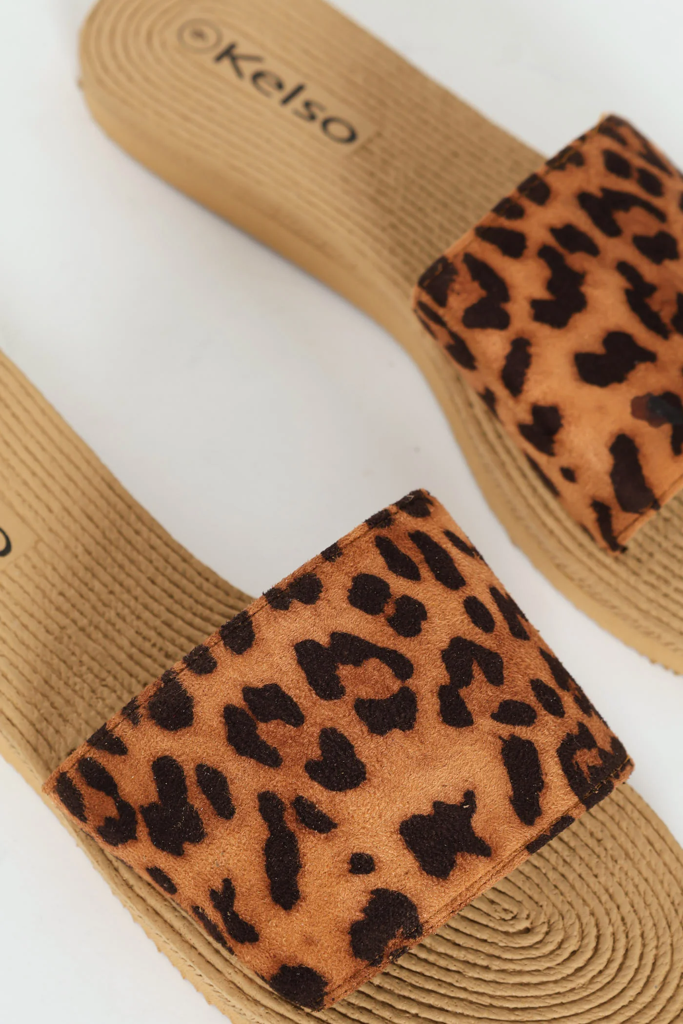 Leopard Print Single Band Mule Sandal - Multi - Image 2