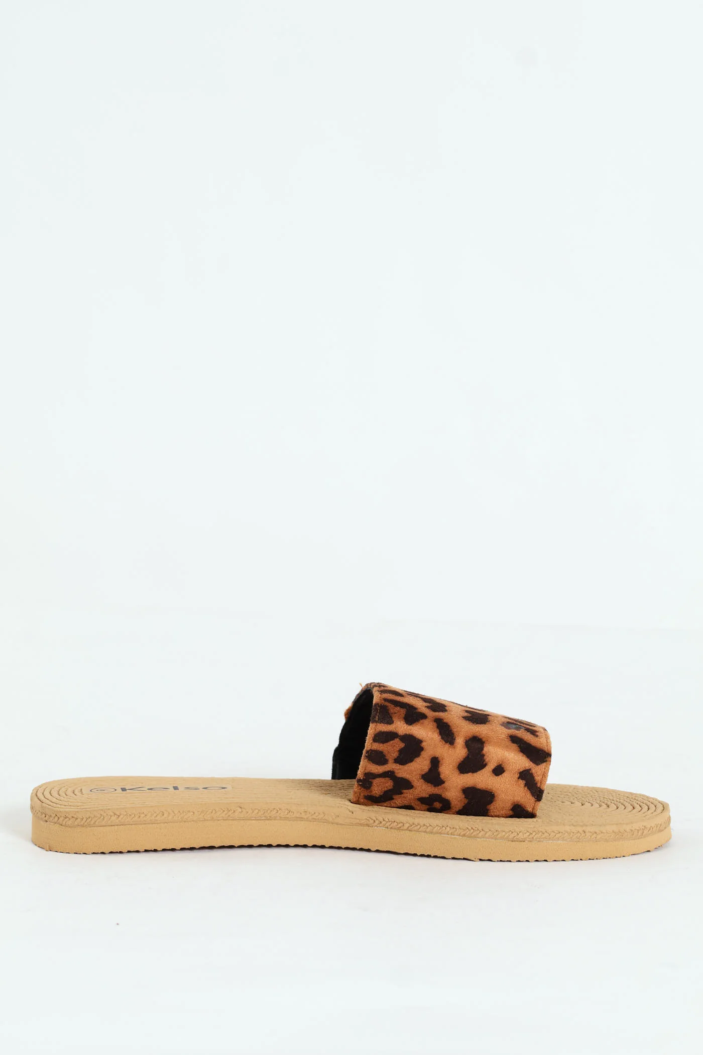 Leopard Print Single Band Mule Sandal - Multi - Image 3