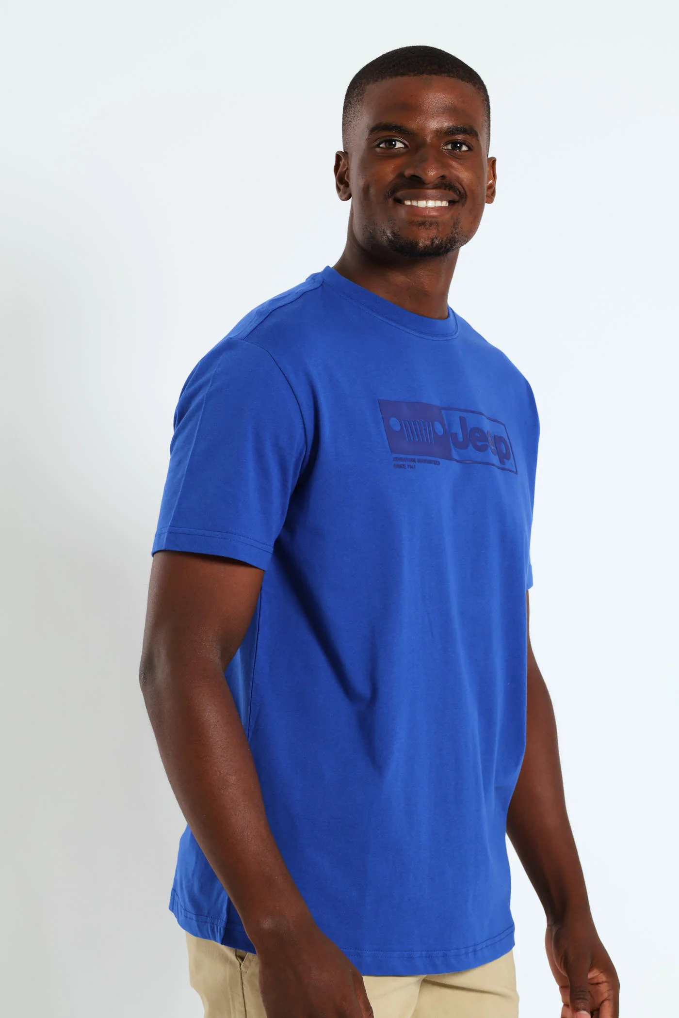 Letter Graphics Tee - Blue - Image 2