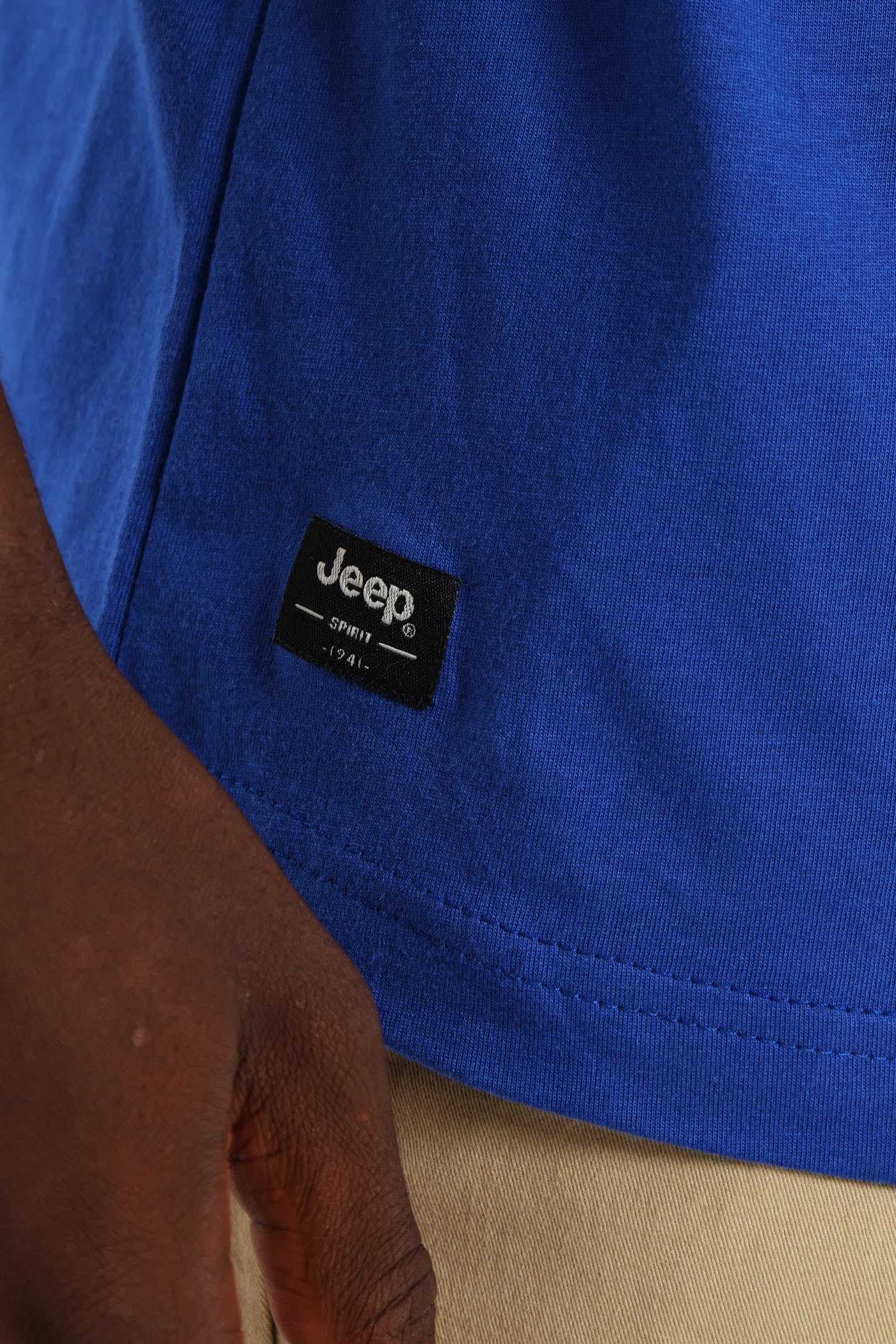 Letter Graphics Tee - Blue - Image 5