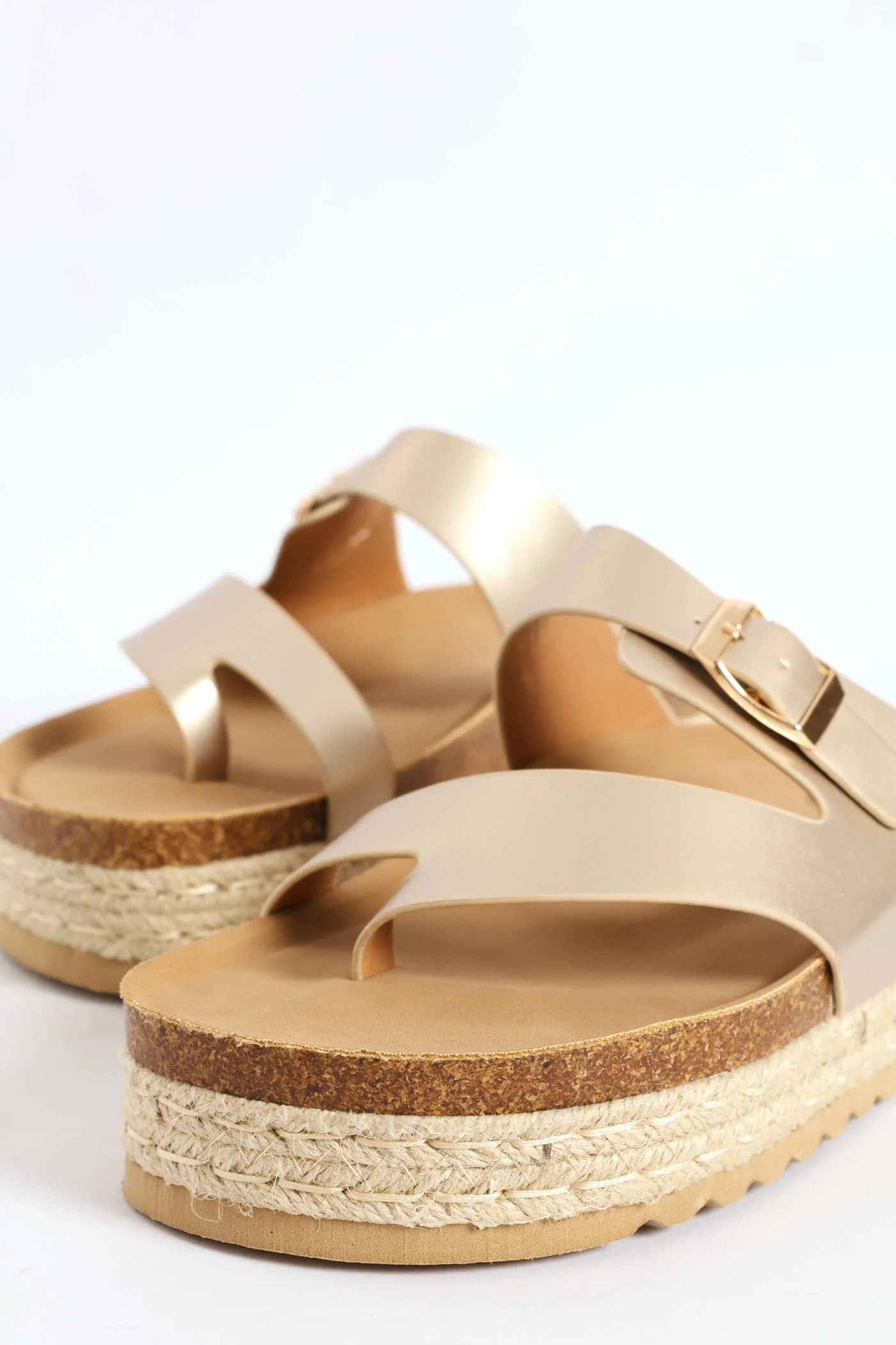 Lexicon Metallic Sandal - Champagne - Image 2