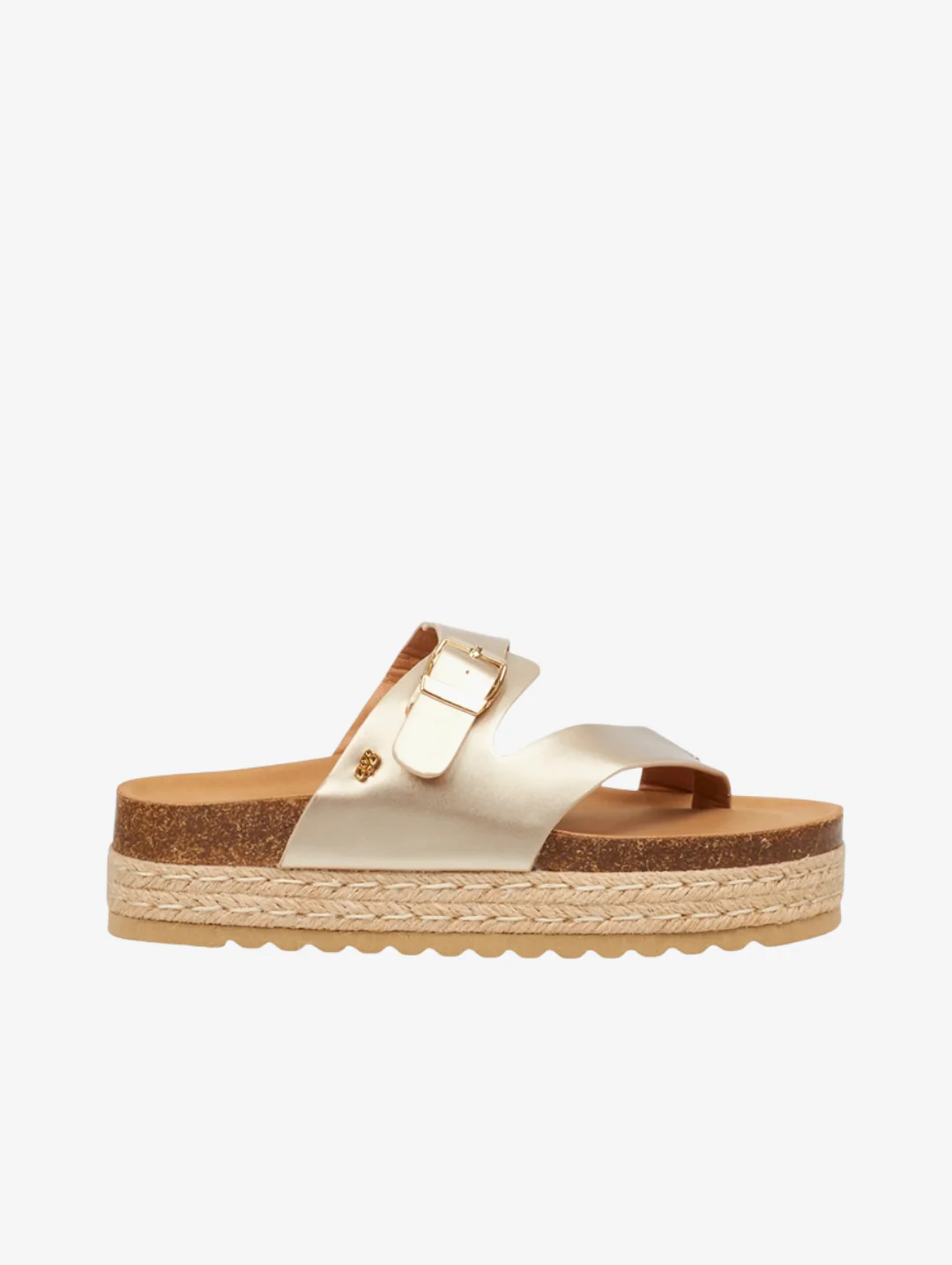 Lexicon Metallic Sandal - Champagne - Image 4