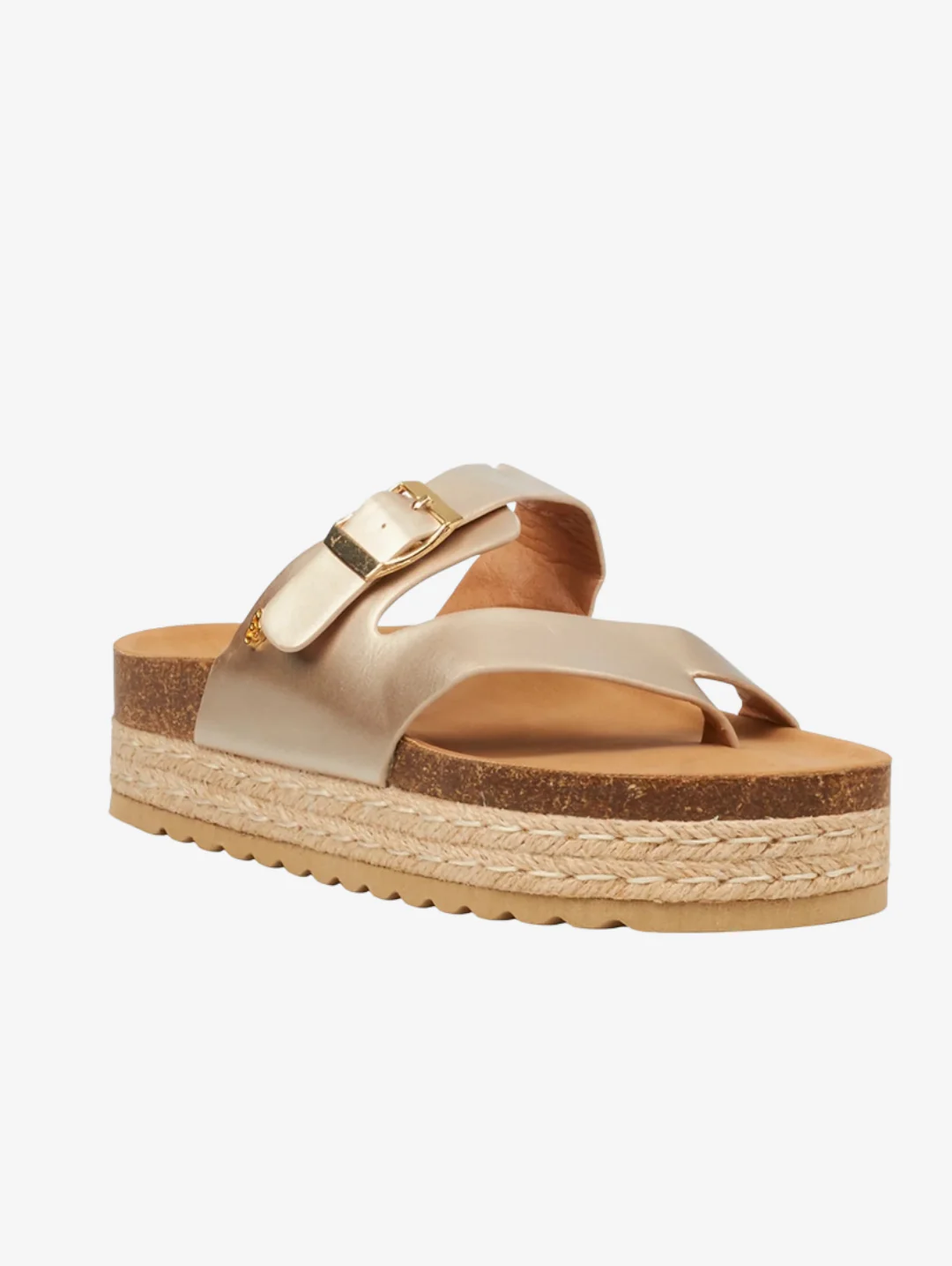 Lexicon Metallic Sandal - Champagne - Image 5