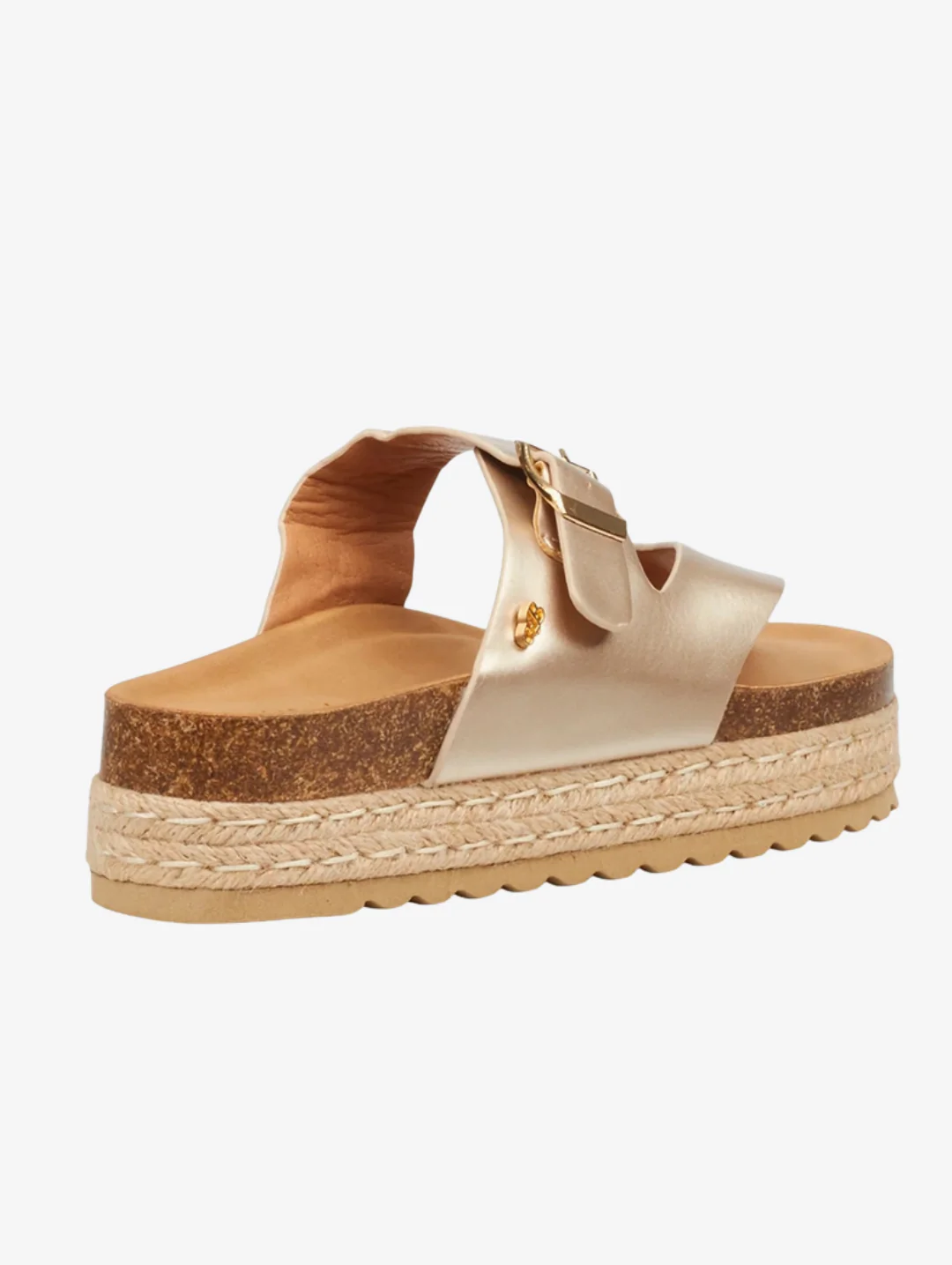 Lexicon Metallic Sandal - Champagne - Image 7