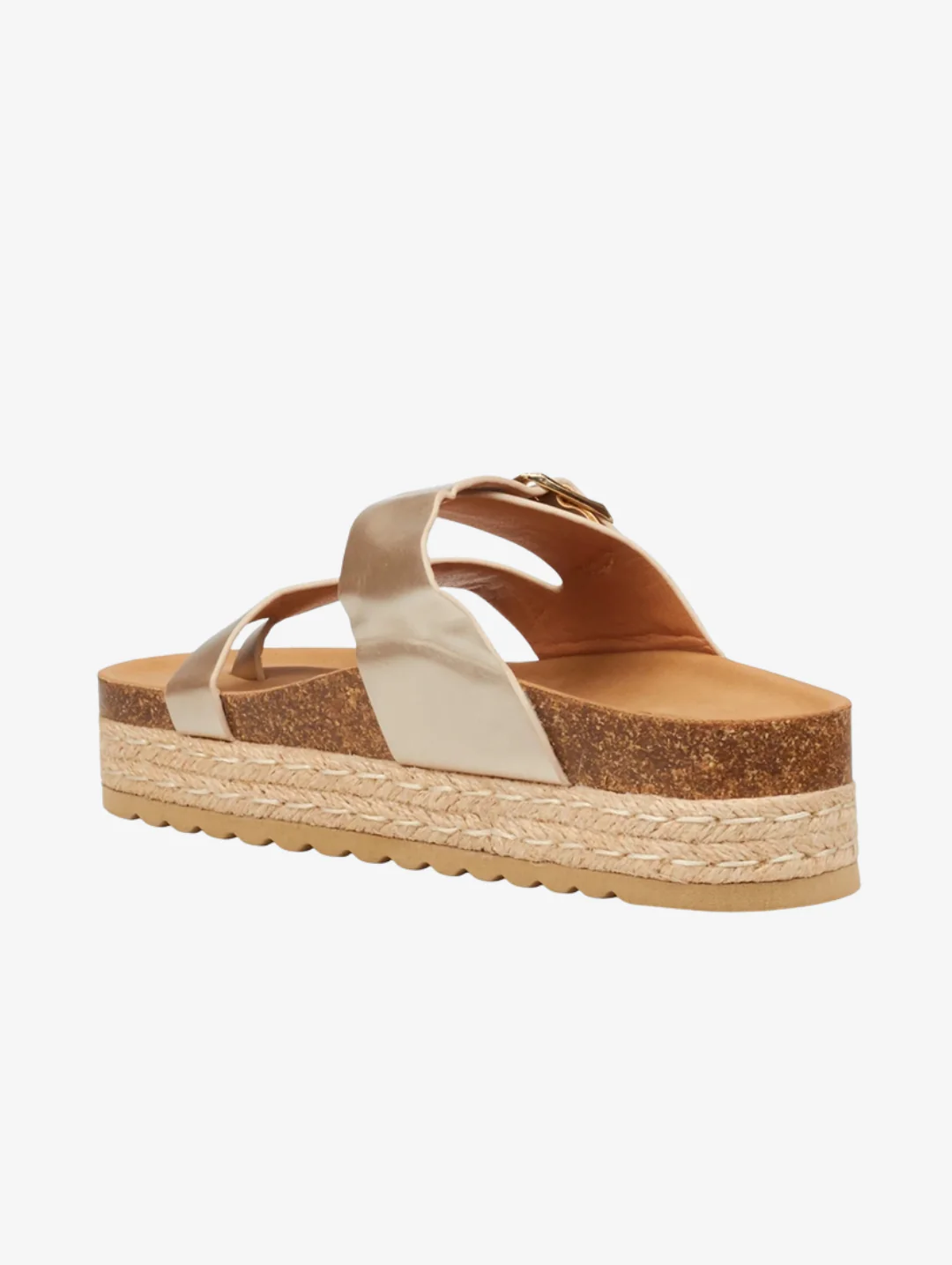 Lexicon Metallic Sandal - Champagne - Image 9