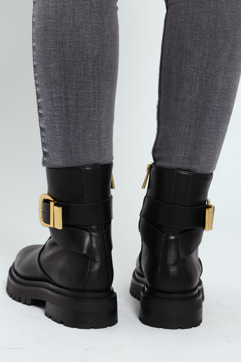 Lexs Leather Buckle Chelsea Boot - Black - Image 3