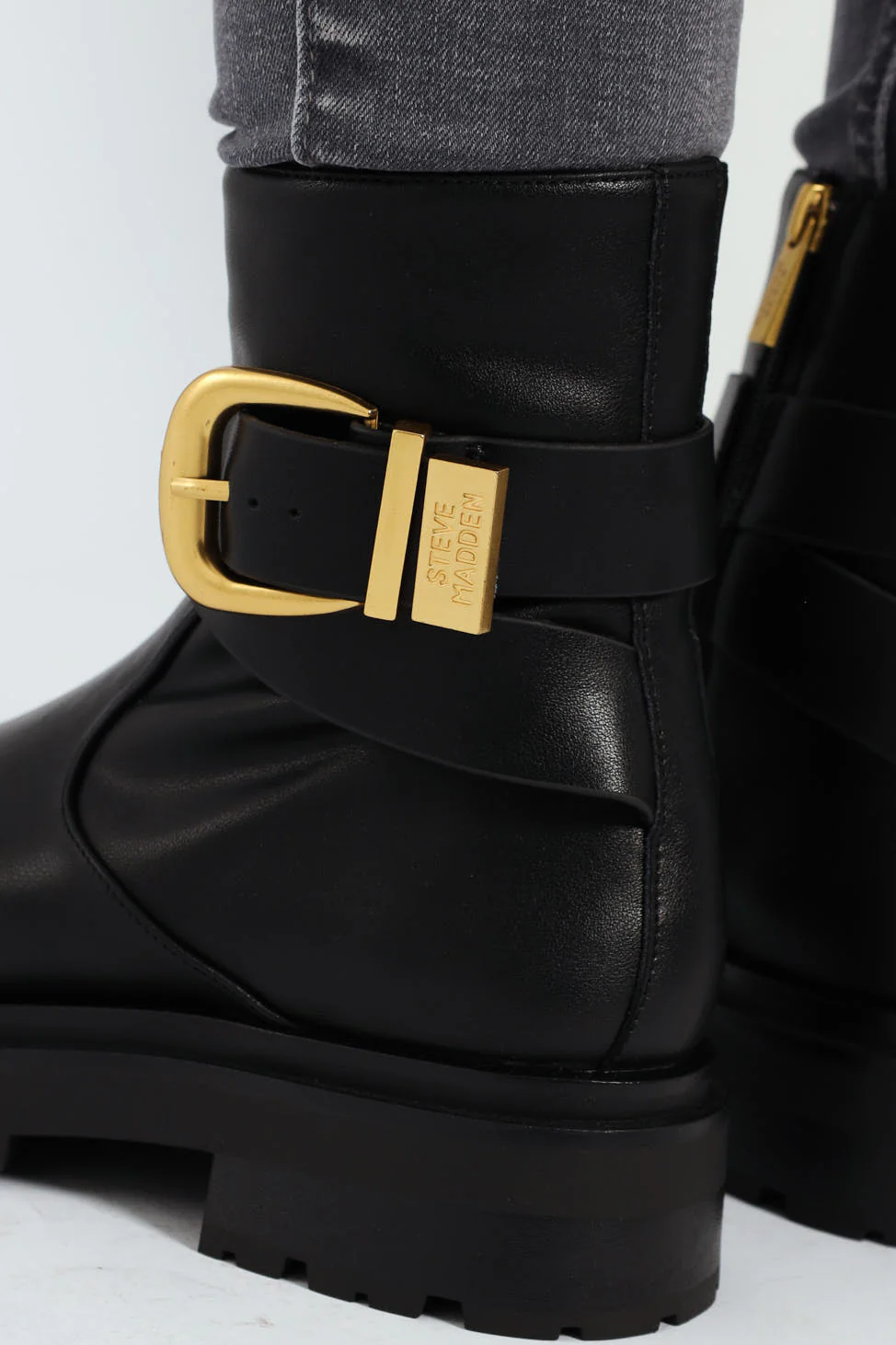 Lexs Leather Buckle Chelsea Boot - Black - Image 4