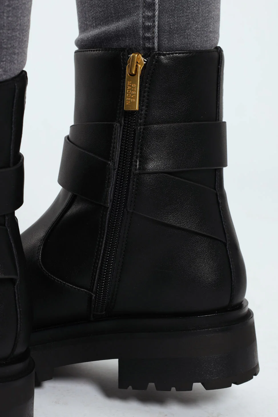 Lexs Leather Buckle Chelsea Boot - Black - Image 5