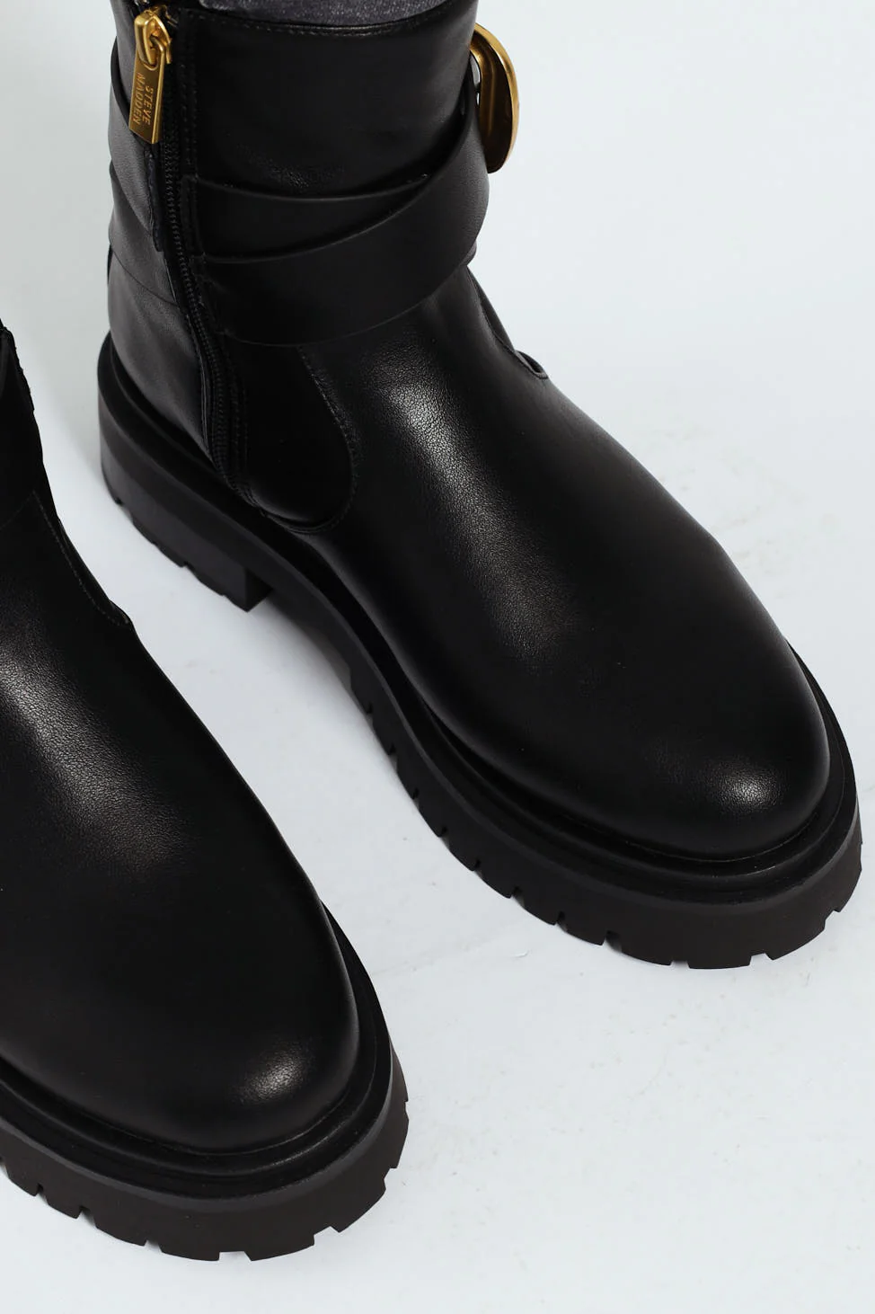 Lexs Leather Buckle Chelsea Boot - Black - Image 6