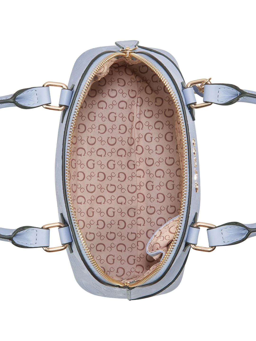 Lexy Mini Crossbody Top Zip Bag - Light Blue - Image 4