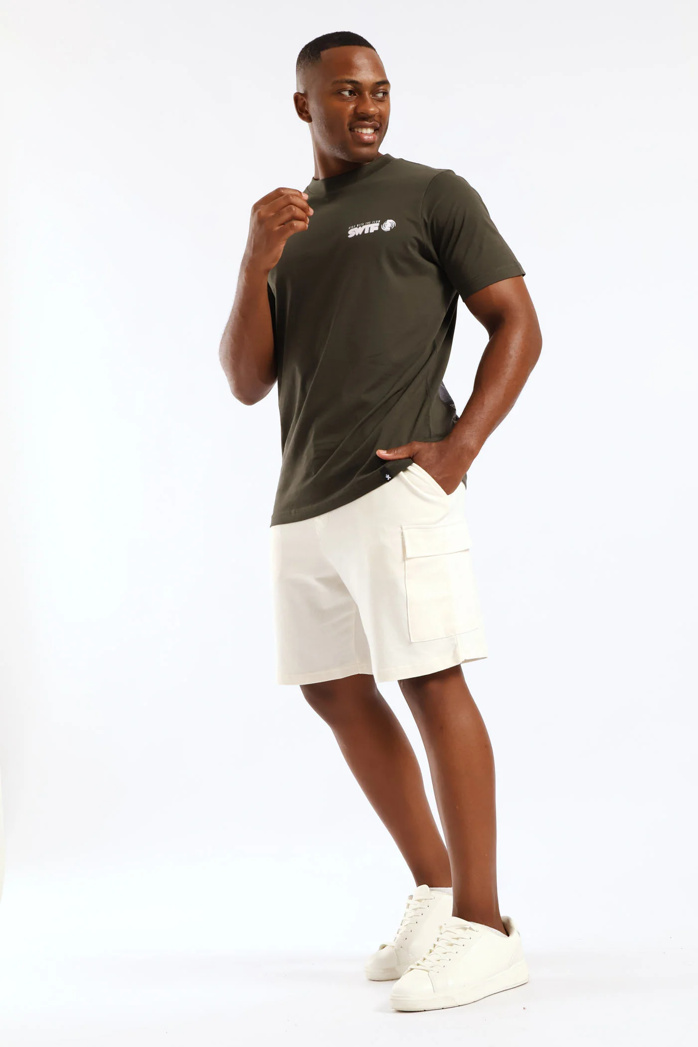 Lightning Front & Back Tee - Fatigue - Image 5