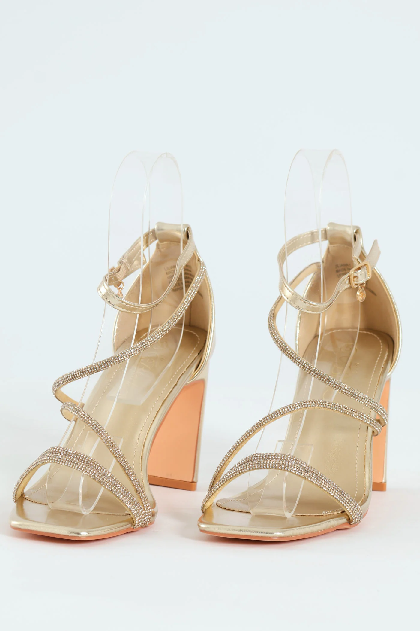 Liliana 2 Multi Strap Block Heel - Gold - Image 2