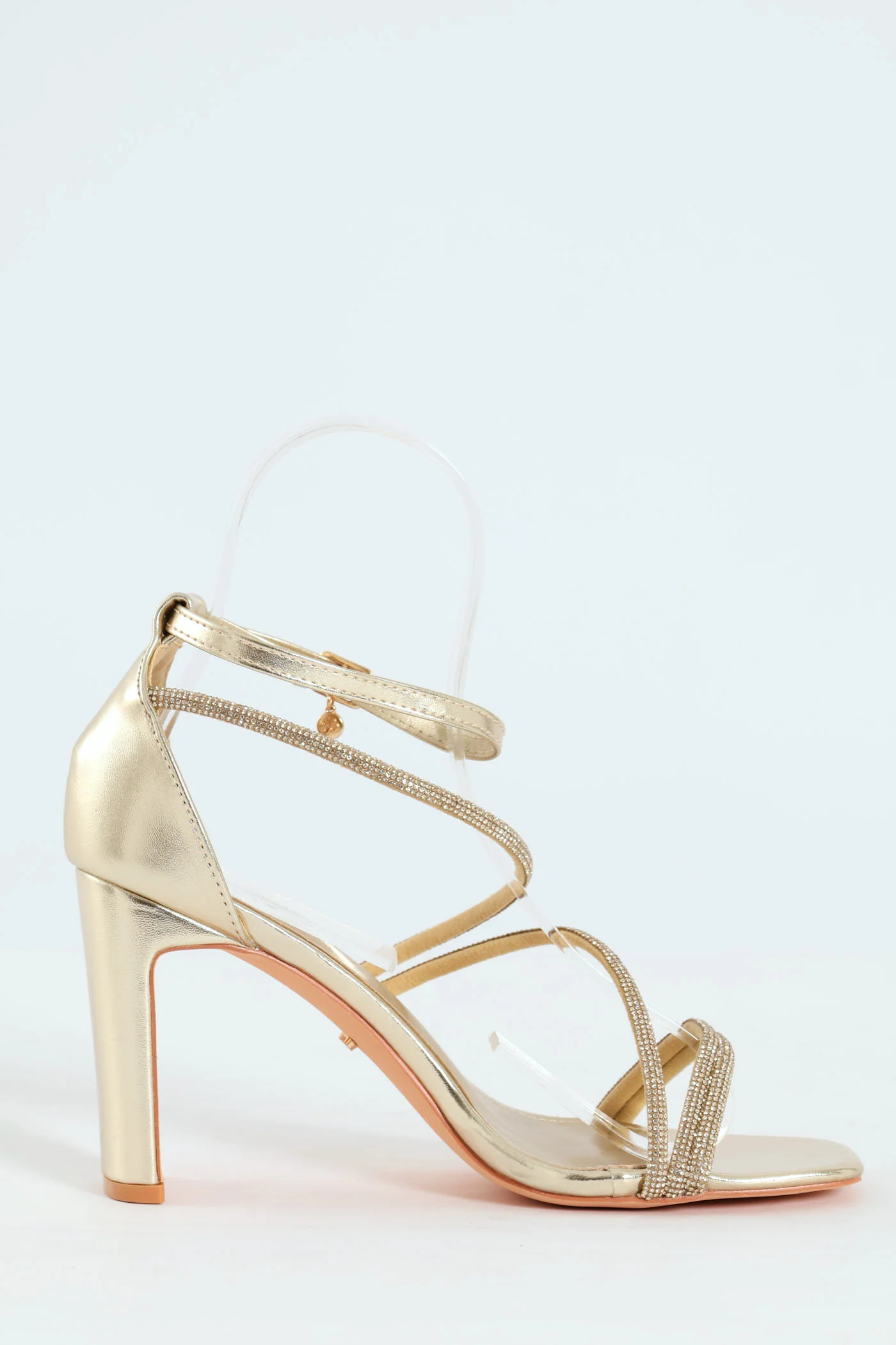 Liliana 2 Multi Strap Block Heel - Gold - Image 4