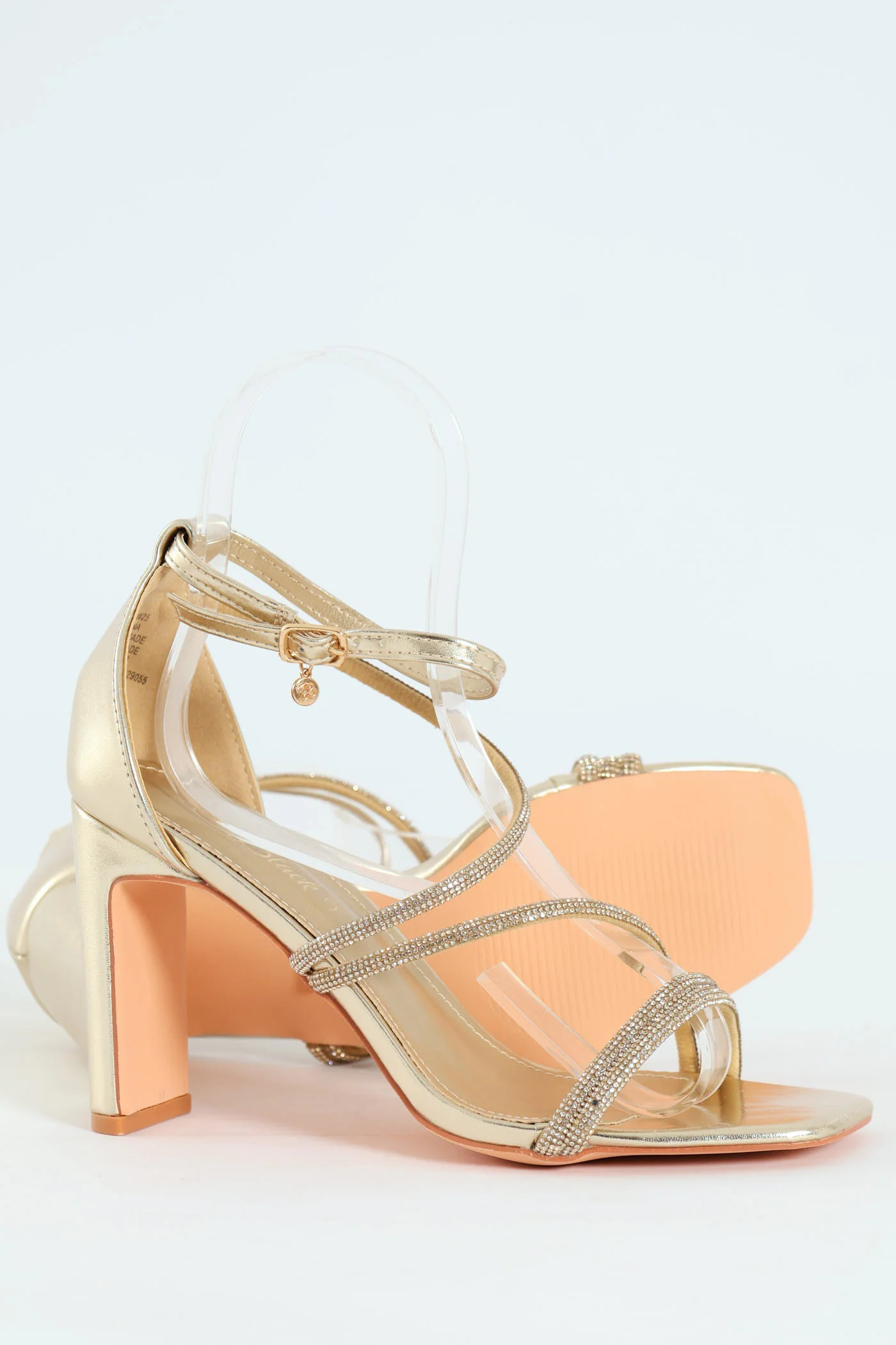 Liliana 2 Multi Strap Block Heel - Gold - Image 6