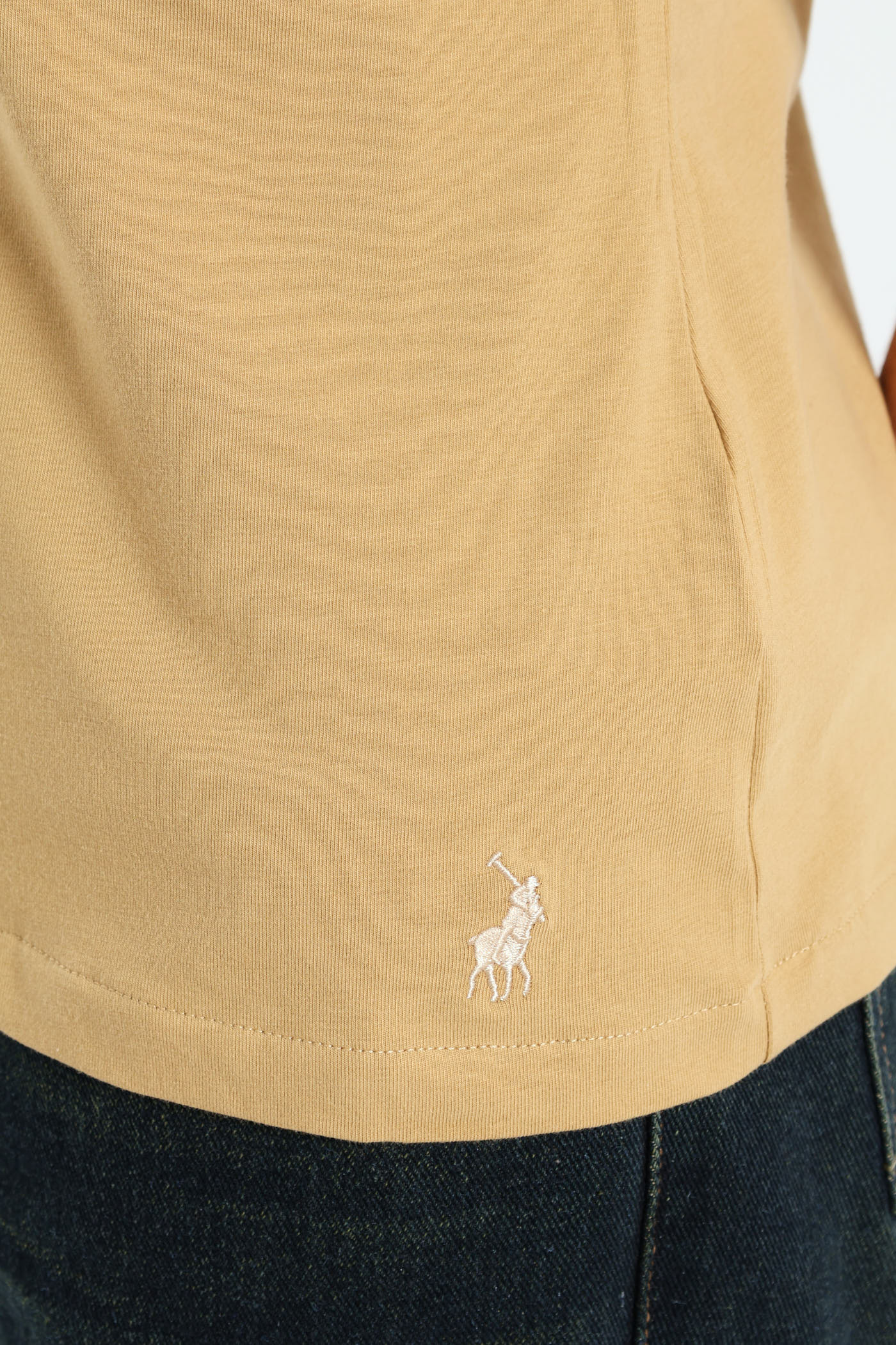 Lily Beaded Tee - Stone - Image 4