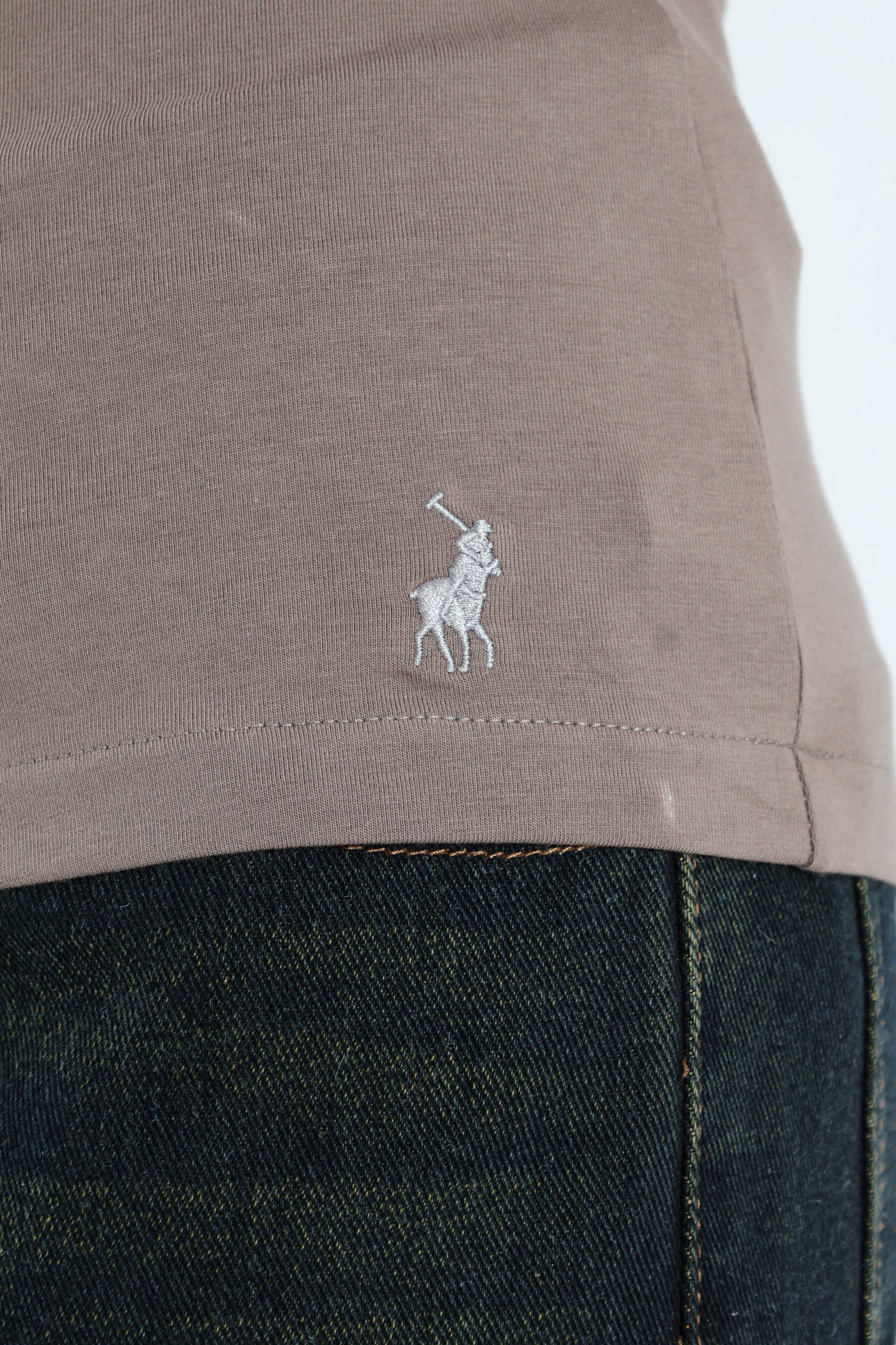 Lily Short Sleeve Beaded T-Shirt - Grey - Image 3
