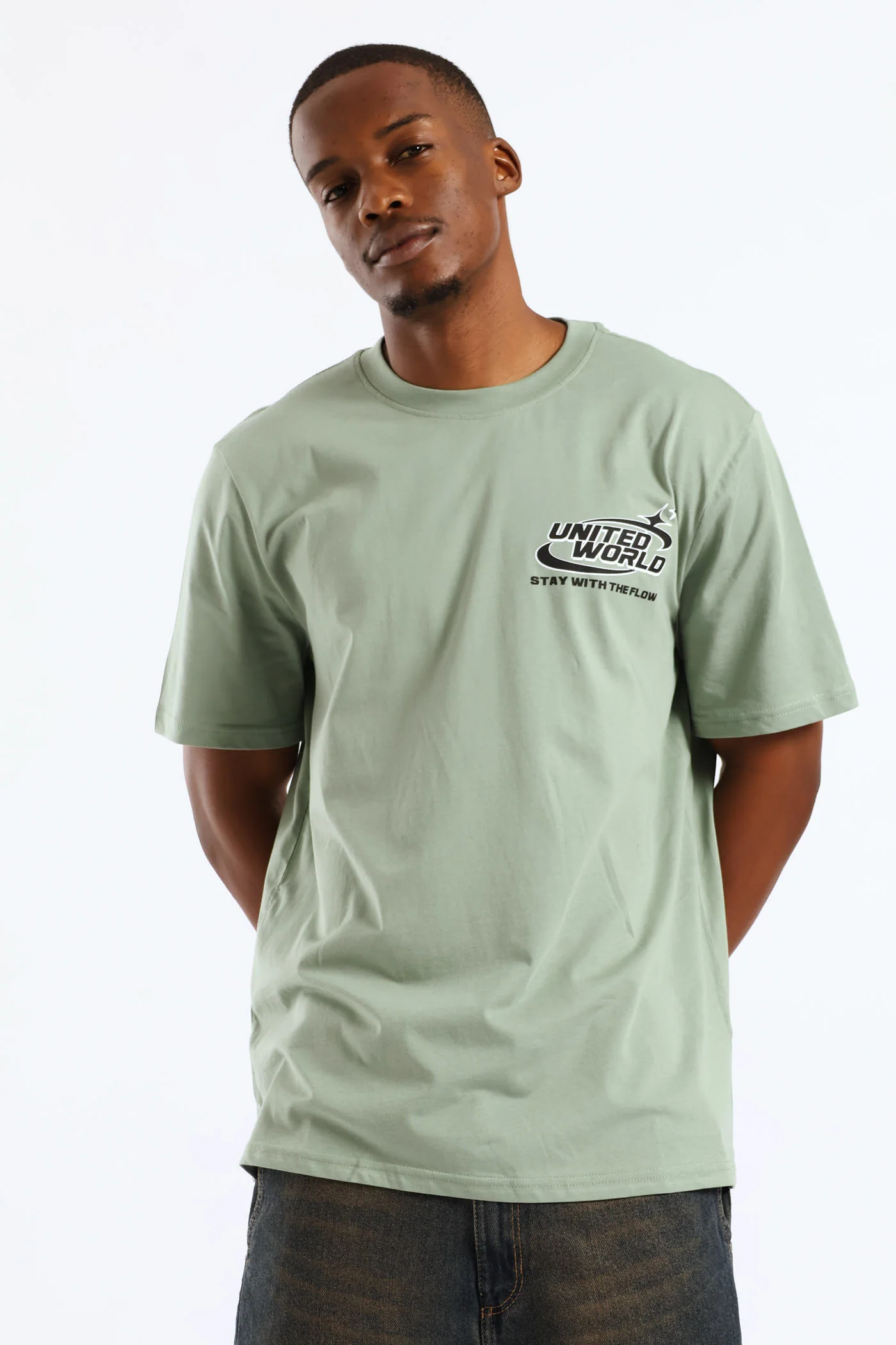 Lilypad United World Front & Back Print Tee - Green - Image 3