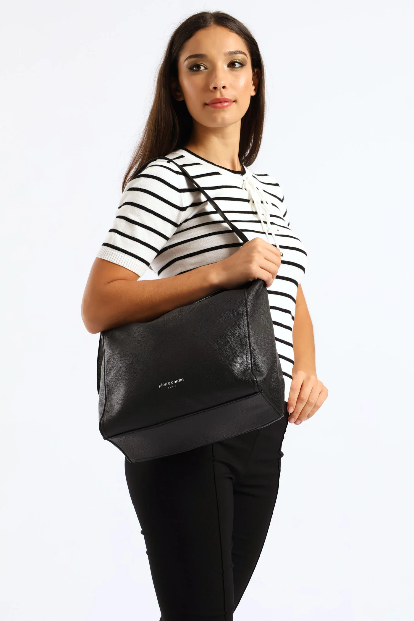 Lina Slouch Bag - Black - Image 5