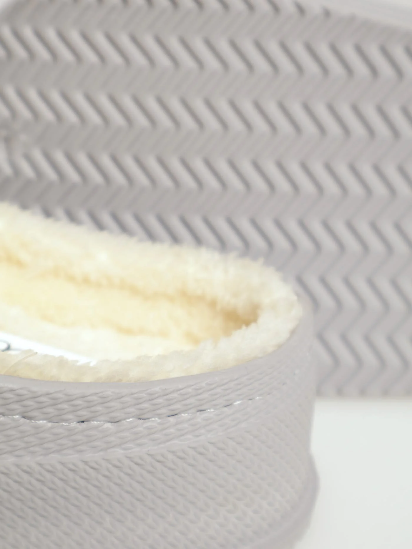 Lined Closed Toe Eva Clog - Grey - Image 3