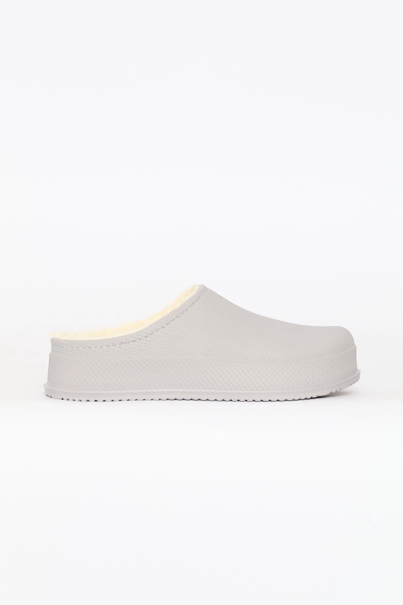 Lined Closed Toe Eva Clog - Grey - Image 4