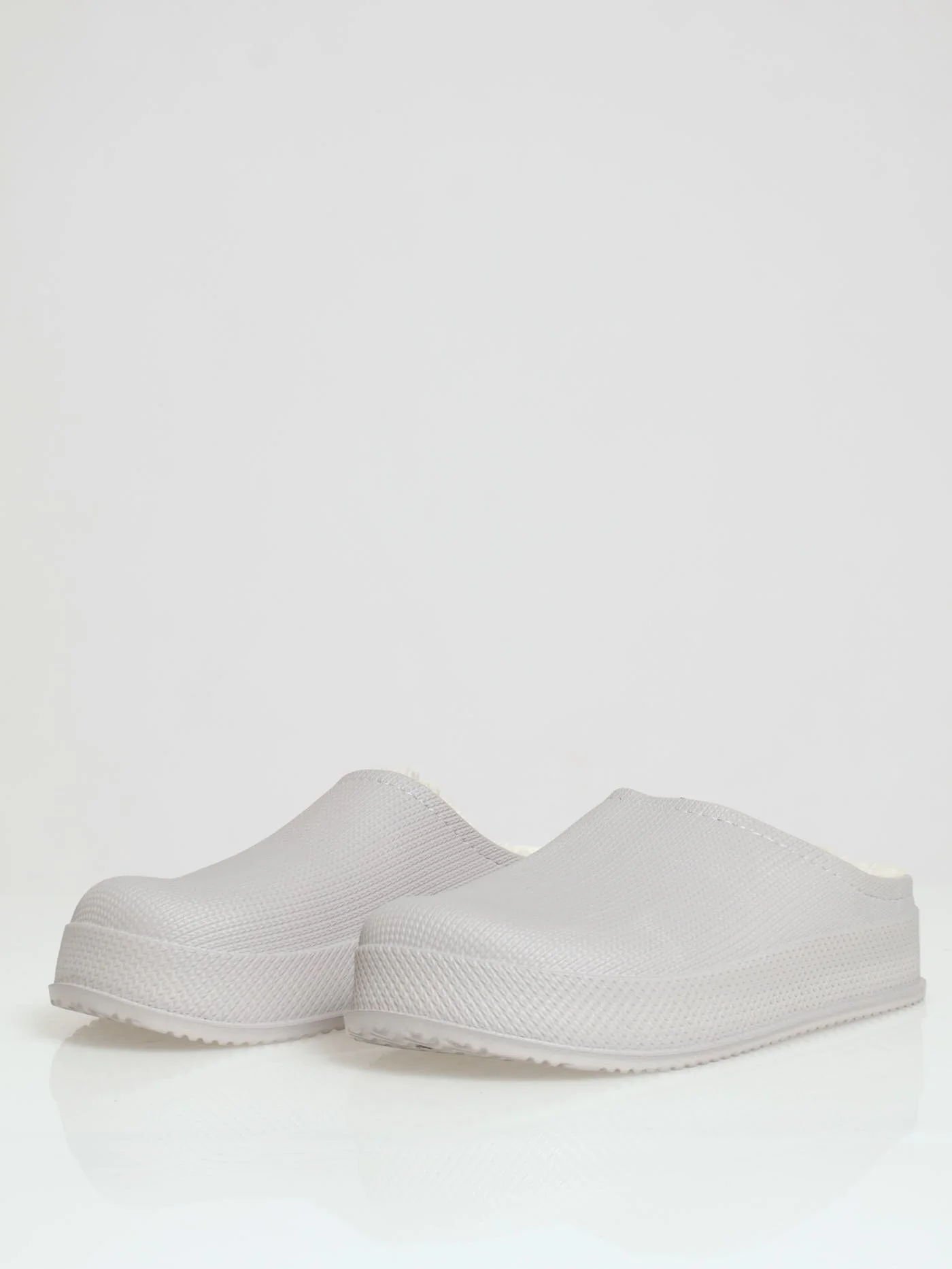 Lined Closed Toe Eva Clog - Grey - Image 7