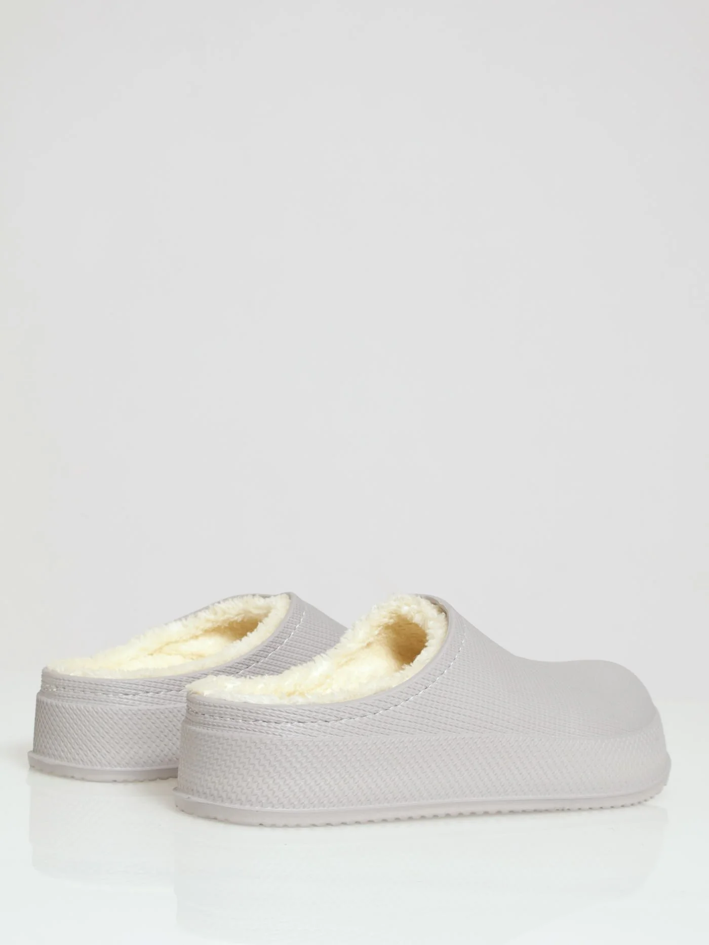 Lined Closed Toe Eva Clog - Grey - Image 8