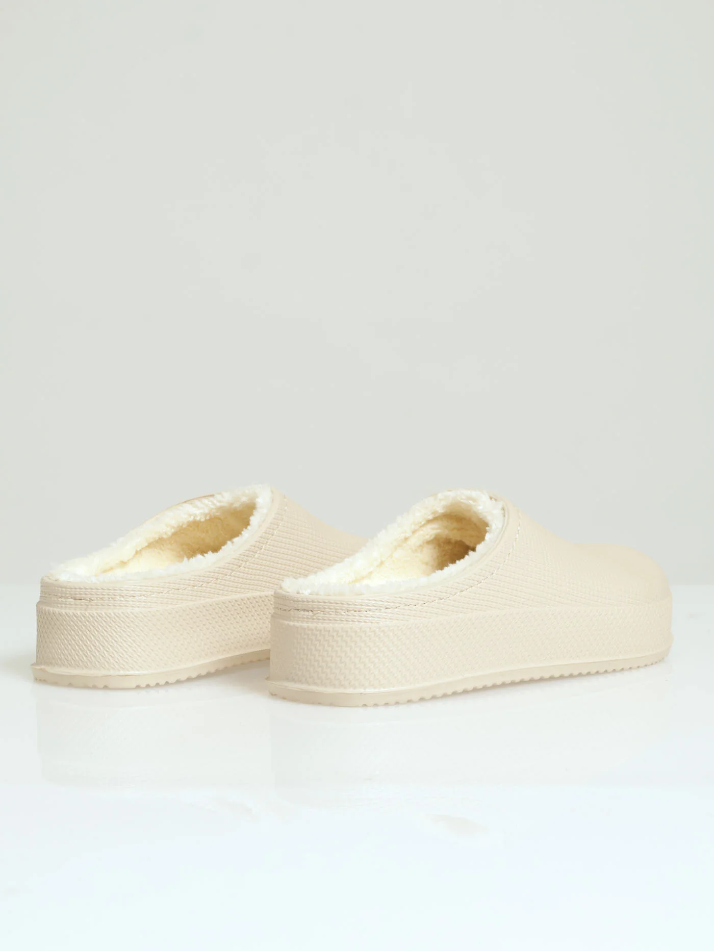 Lined Closed Toe Eva Clog Slipper - Stone - Image 4