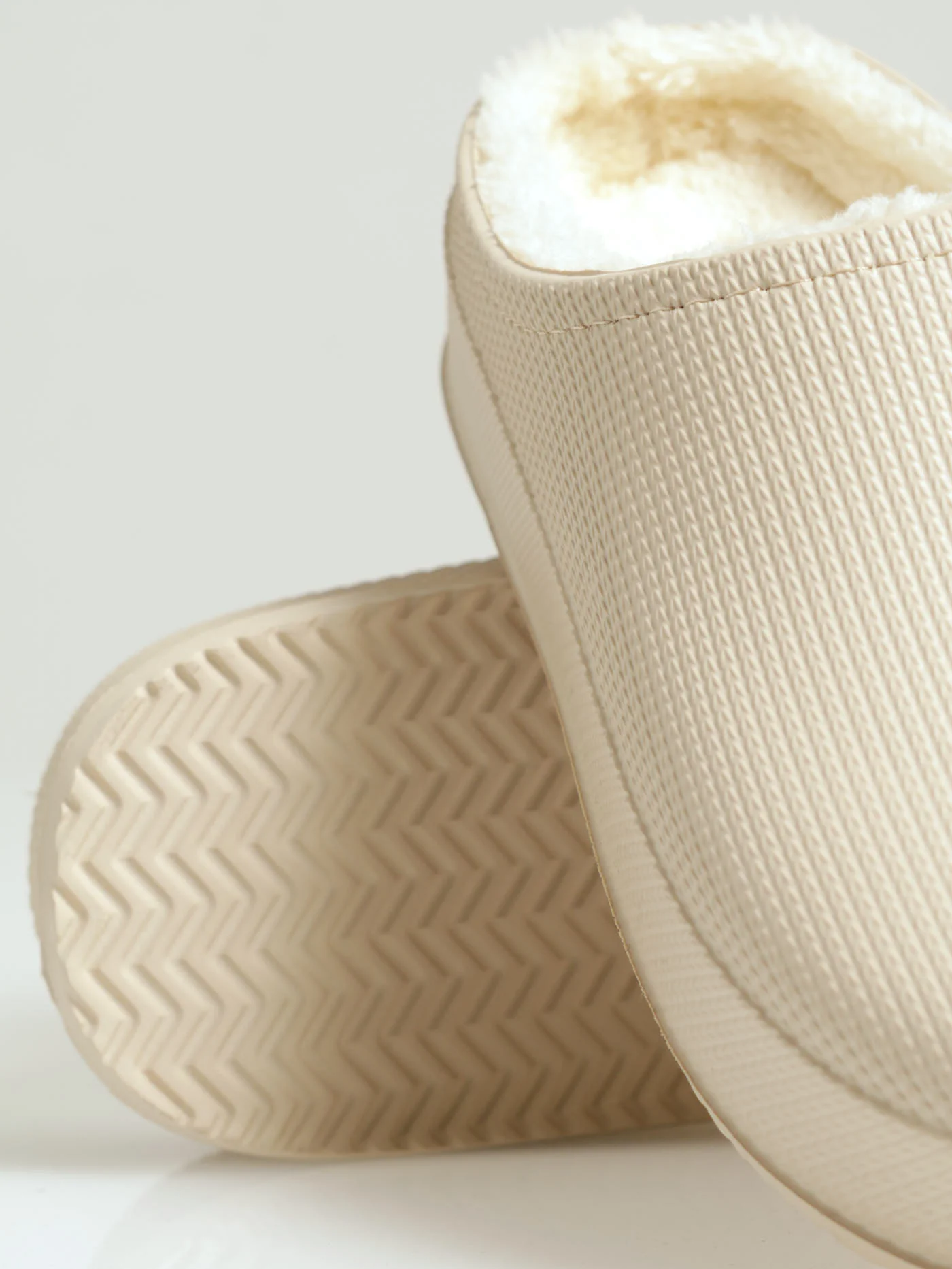 Lined Closed Toe Eva Clog Slipper - Stone - Image 5