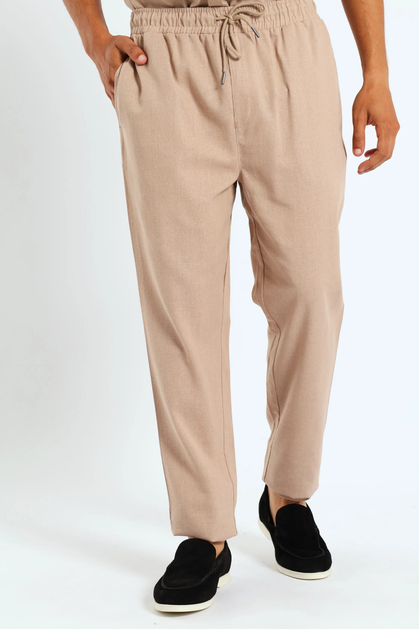 Linen Look Shirt - Light Stone - Image 2