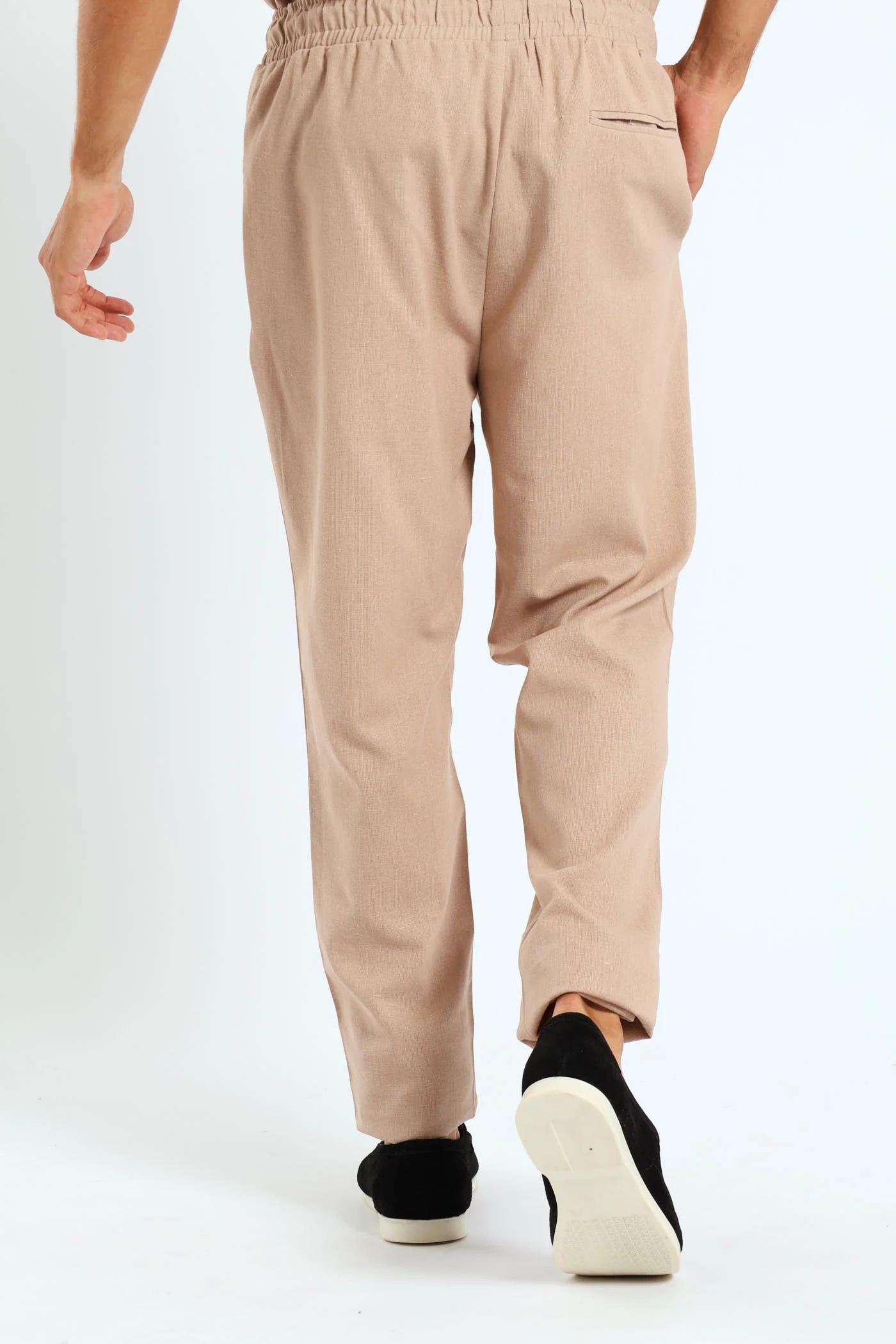 Linen Look Shirt - Light Stone - Image 4
