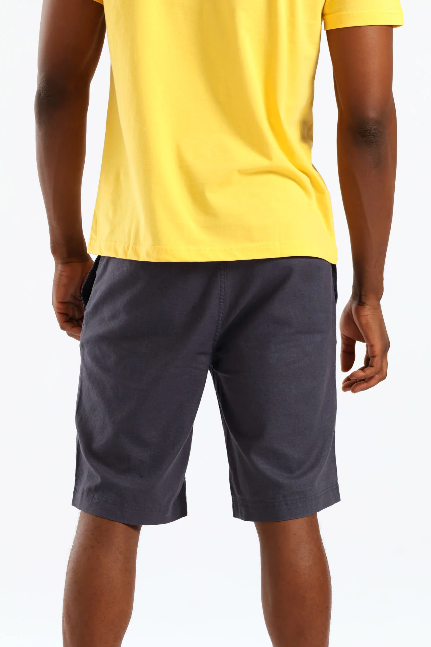 Linen Short - Navy - Image 4