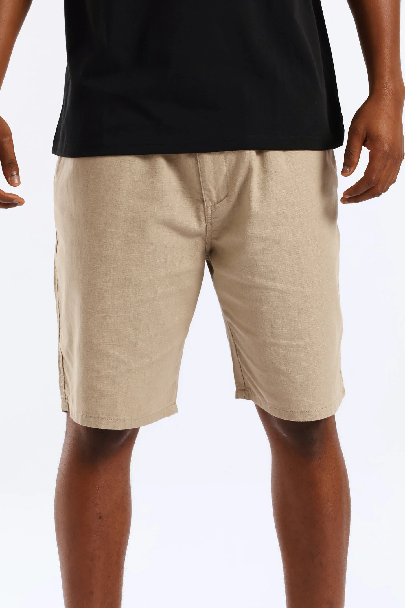 Linen Shorts - Brown - Image 5