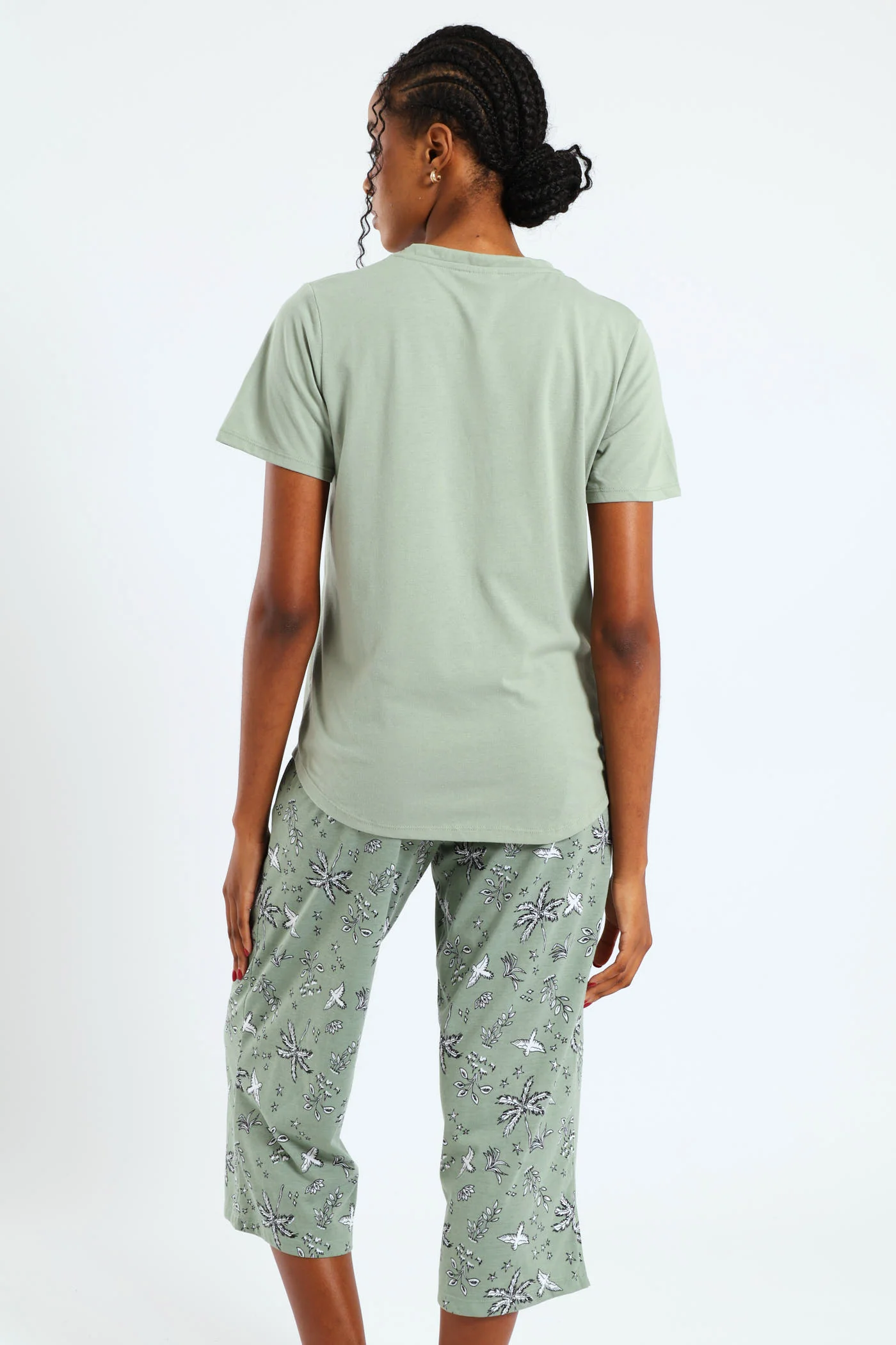 Live Your Dream Capri Palm Set - Mid Green - Image 3