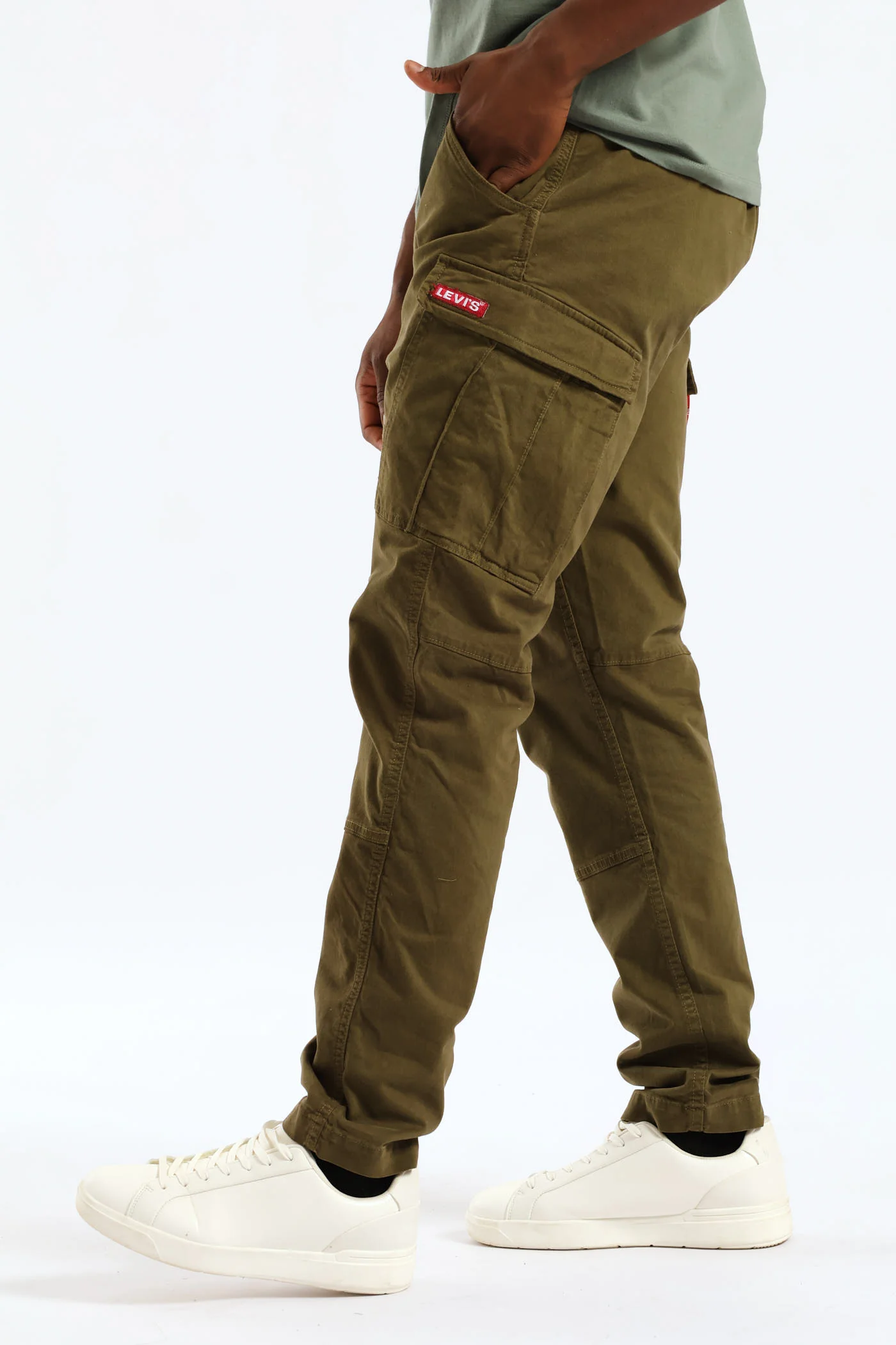 Lo-Ball Cargo Pant - Olive - Image 3